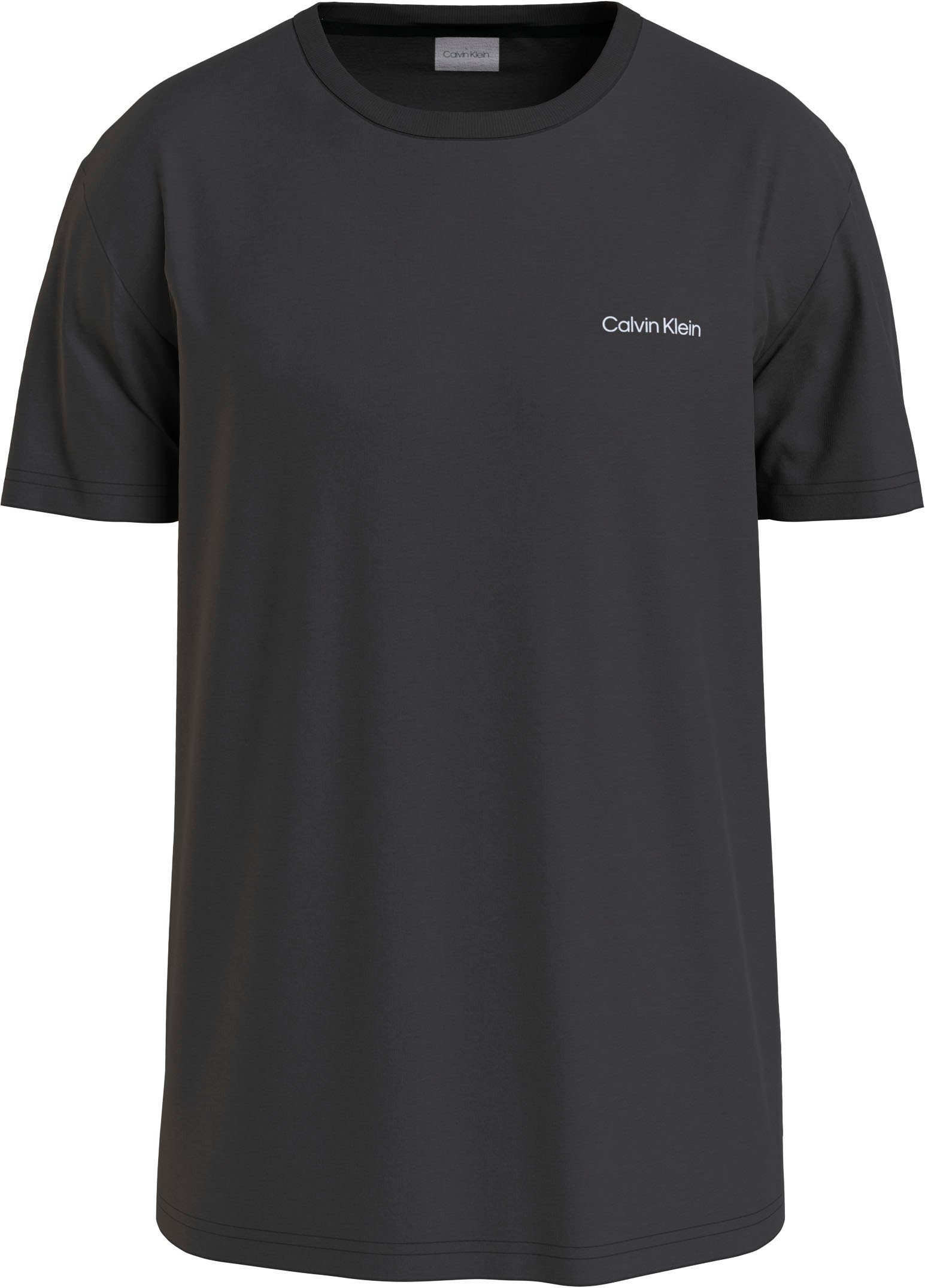 Calvin Klein T-shirt Micro Logo van dikke winterjersey, met logoprint