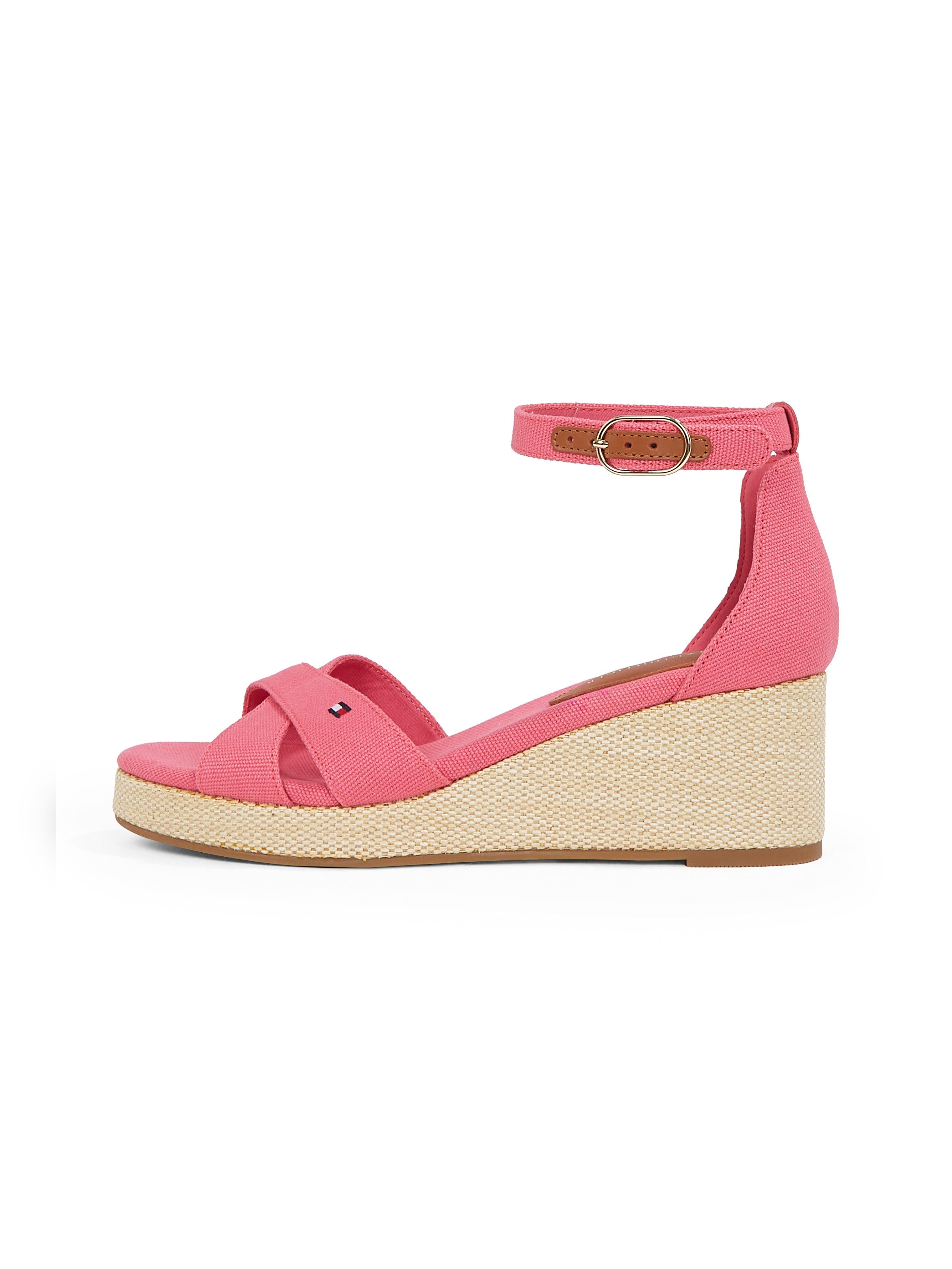 Tommy Hilfiger Sleehaksandaaltjes FLAG CRISS-CROS MID WEDGE ESPAD