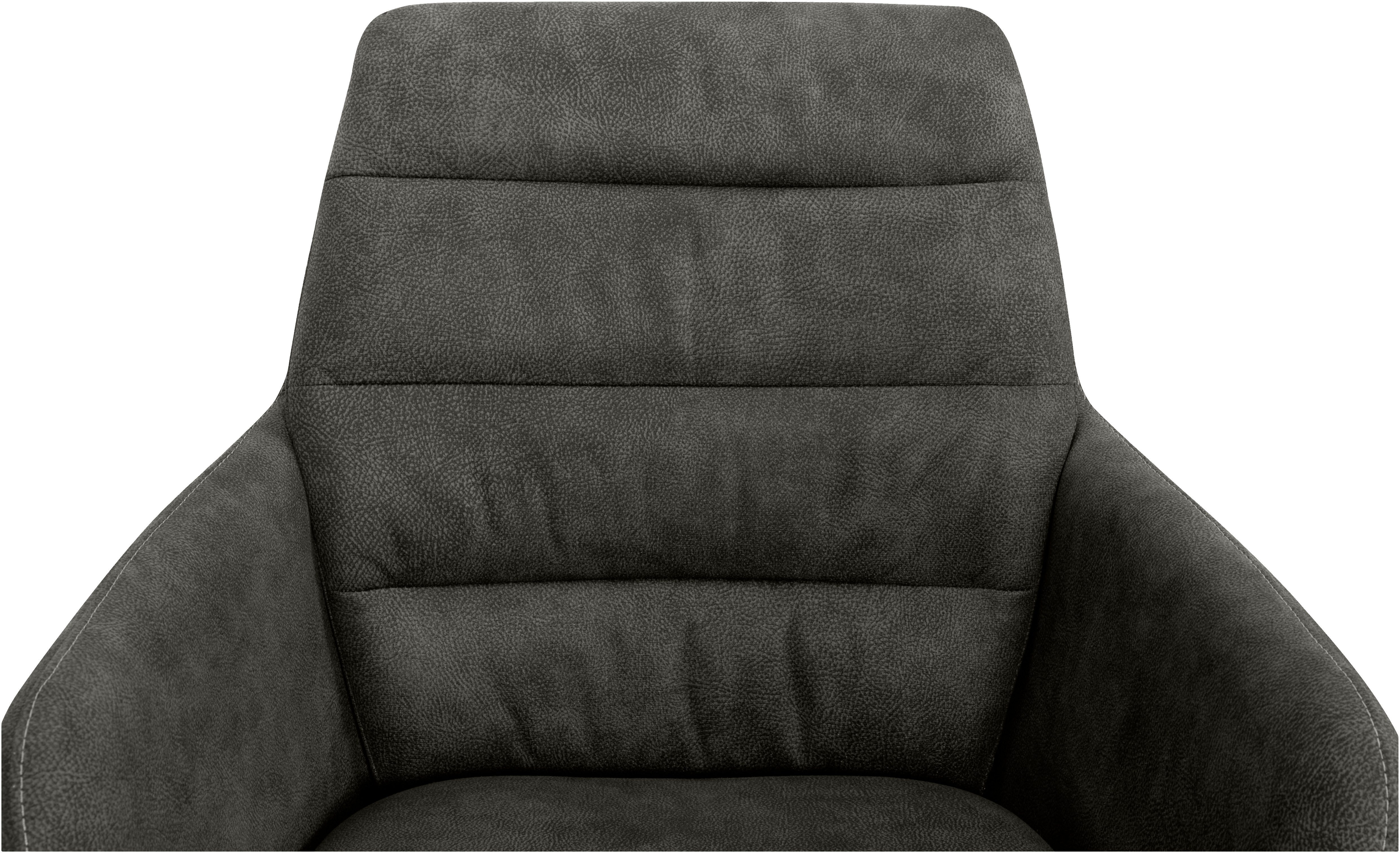 OMG Design Stoel met armleuningen Bailey Schalenstoel, eetkamerstoel, onderhoudsvriendelijke bekleding