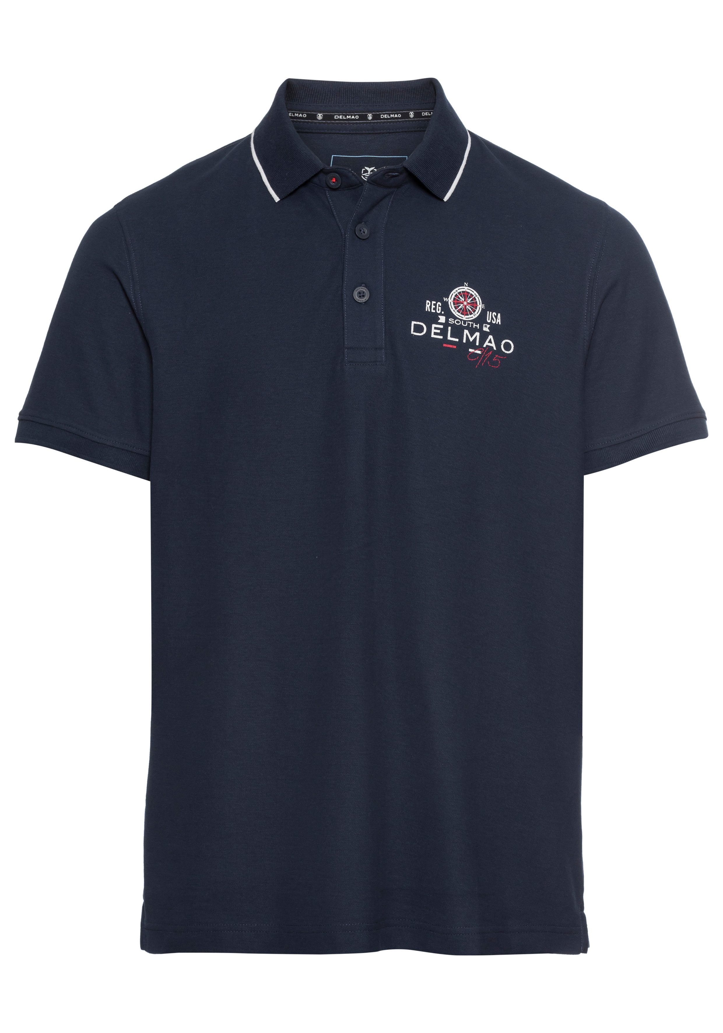 DELMAO Poloshirt met borstprint