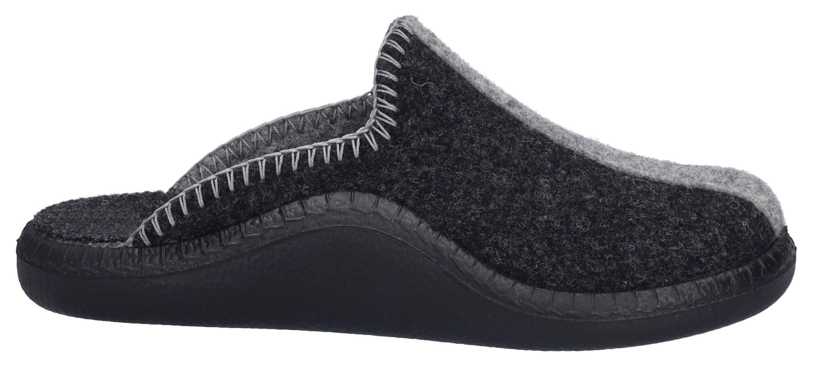 Josef Seibel Pantoffels Monaco 62 Huisschoen, slipper met decoratieve stiksels