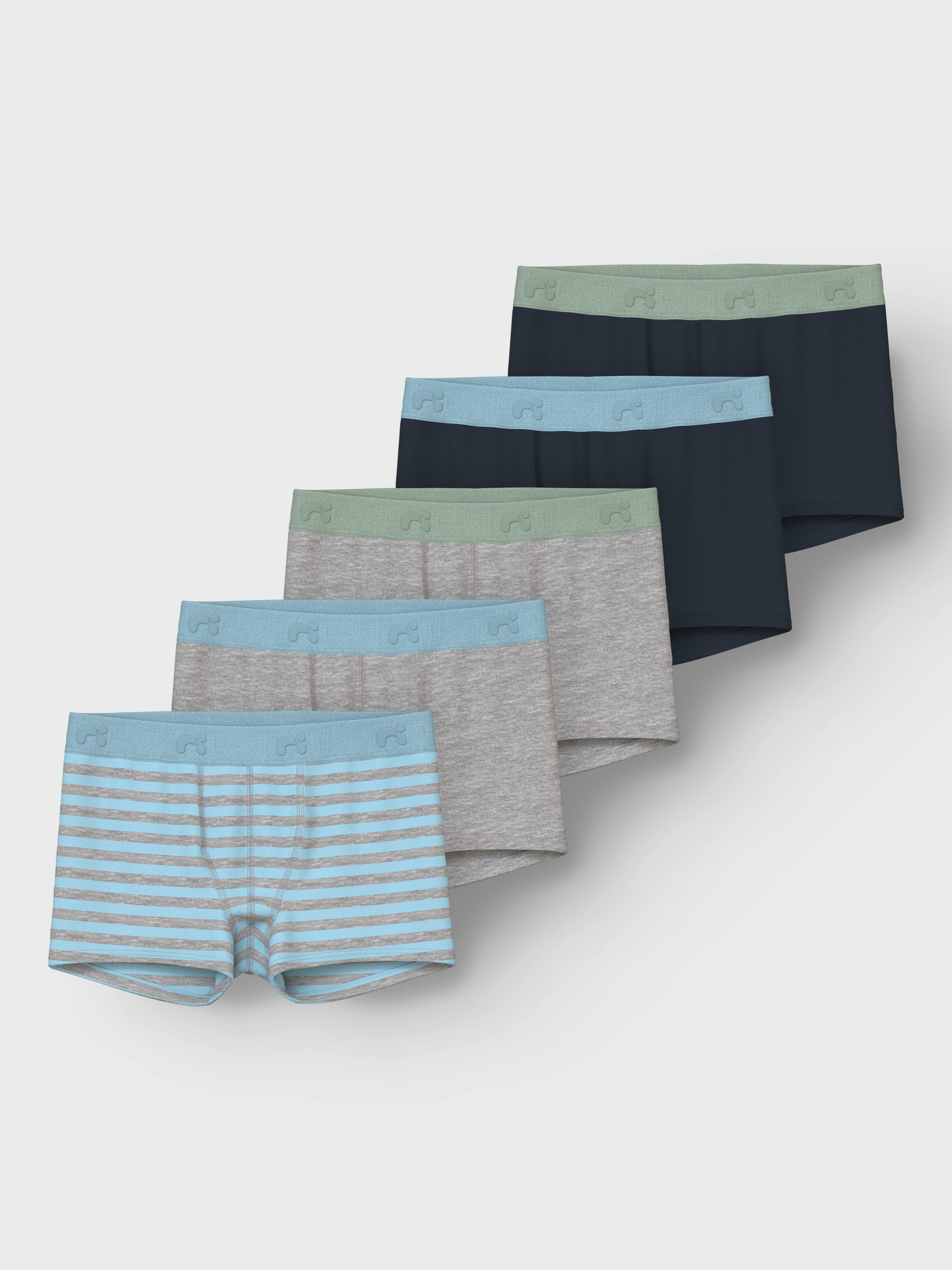 Name It Trunk NKMBOXER voor jongens met logo en zachte tailleband (set, 5 stuks)