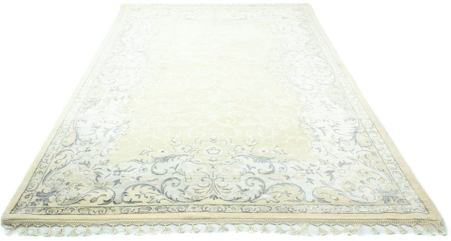 morgenland Vloerkleed Designer Teppich handgeknüpft grün-Designer Teppich - 302 x 200 cm - beige