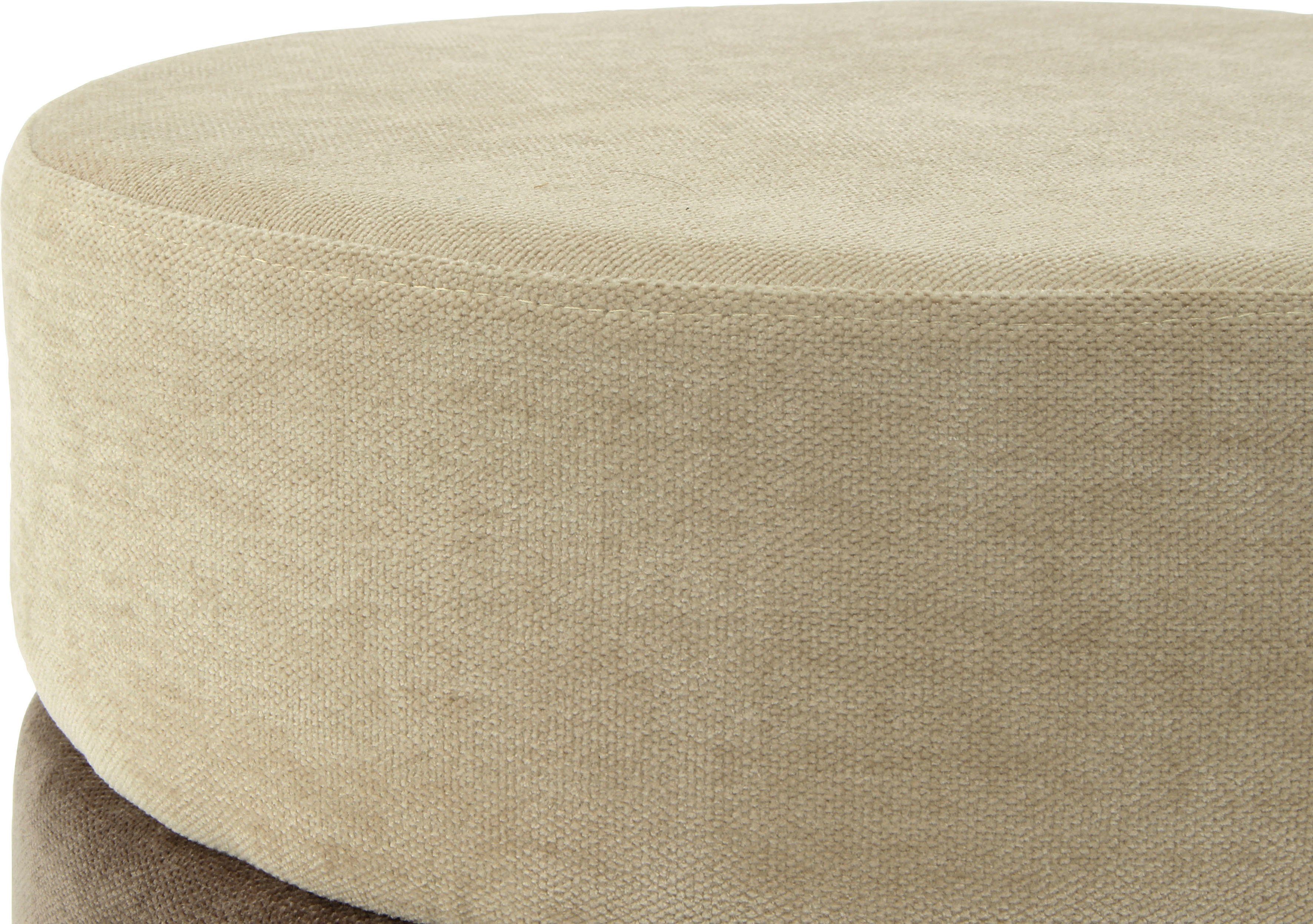 Kayoom ZitHocker Matilda 225, comfortabele ronde vorm, gezellige design-hocker (1 stuk)