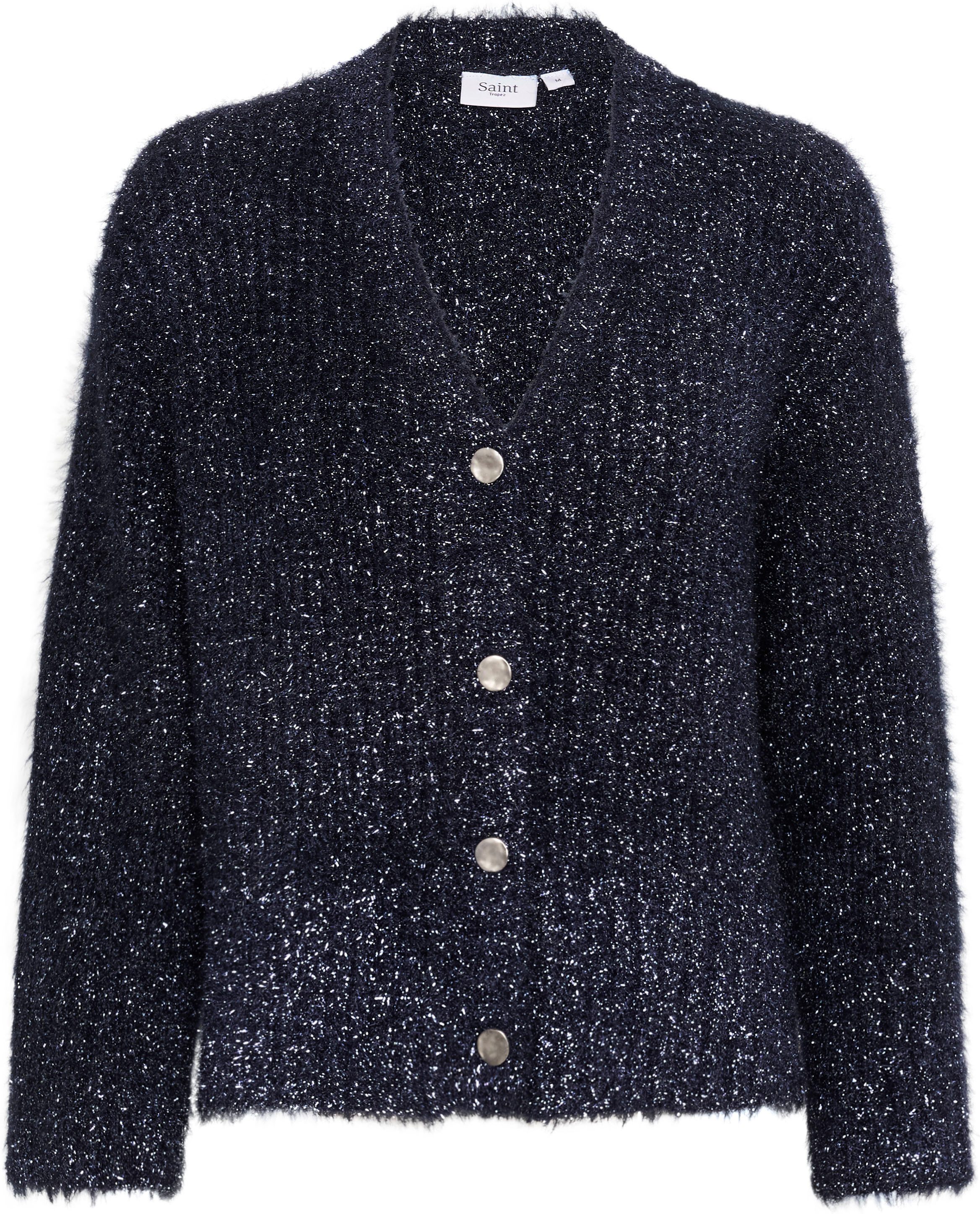 Saint Tropez Vest HalfaSZ Cardigan met glittereffect