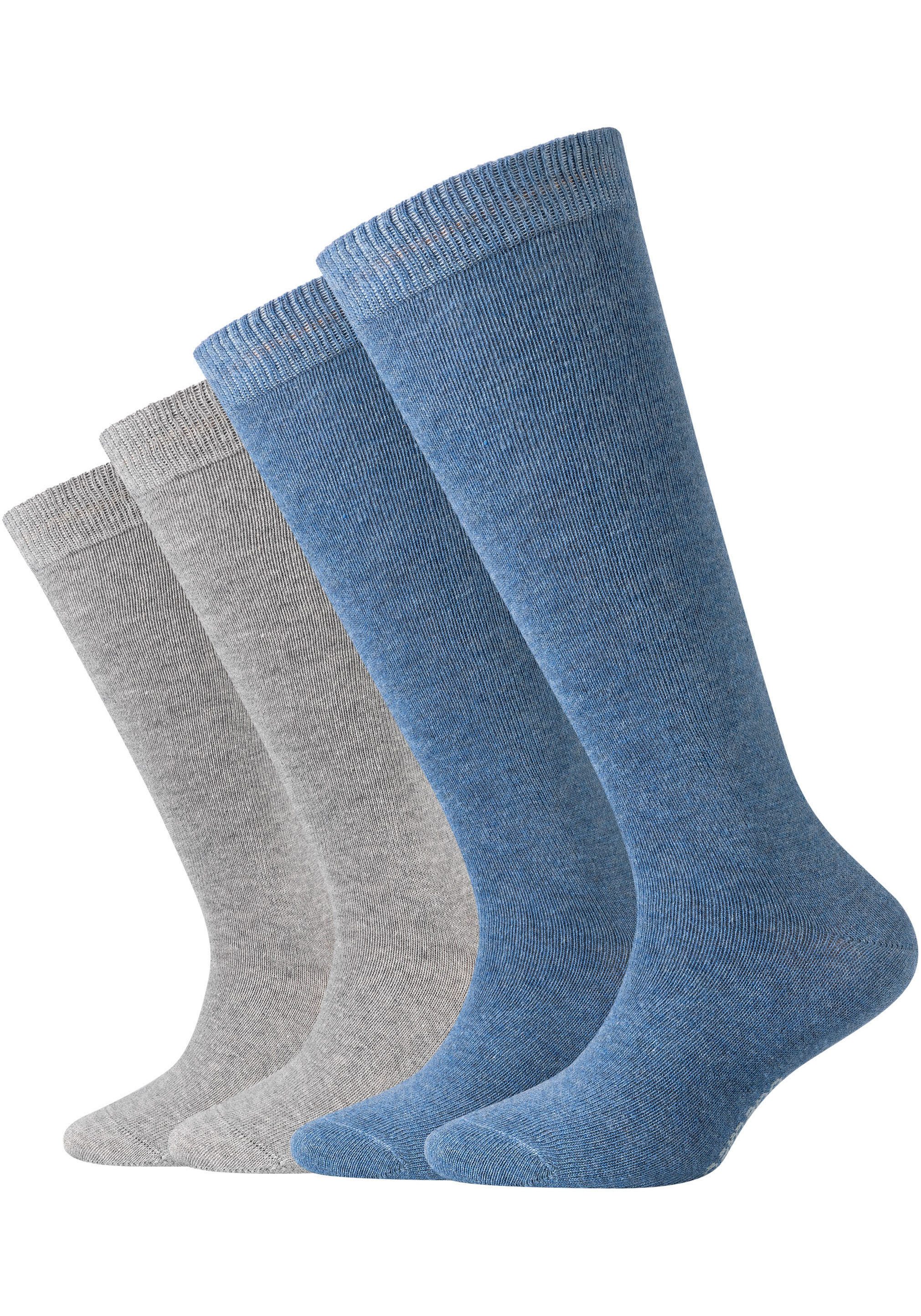 Camano Kniekousen CA-Soft met een hoog katoengehalte (set, 4 paar) dames kniekousen maat 39 (42)