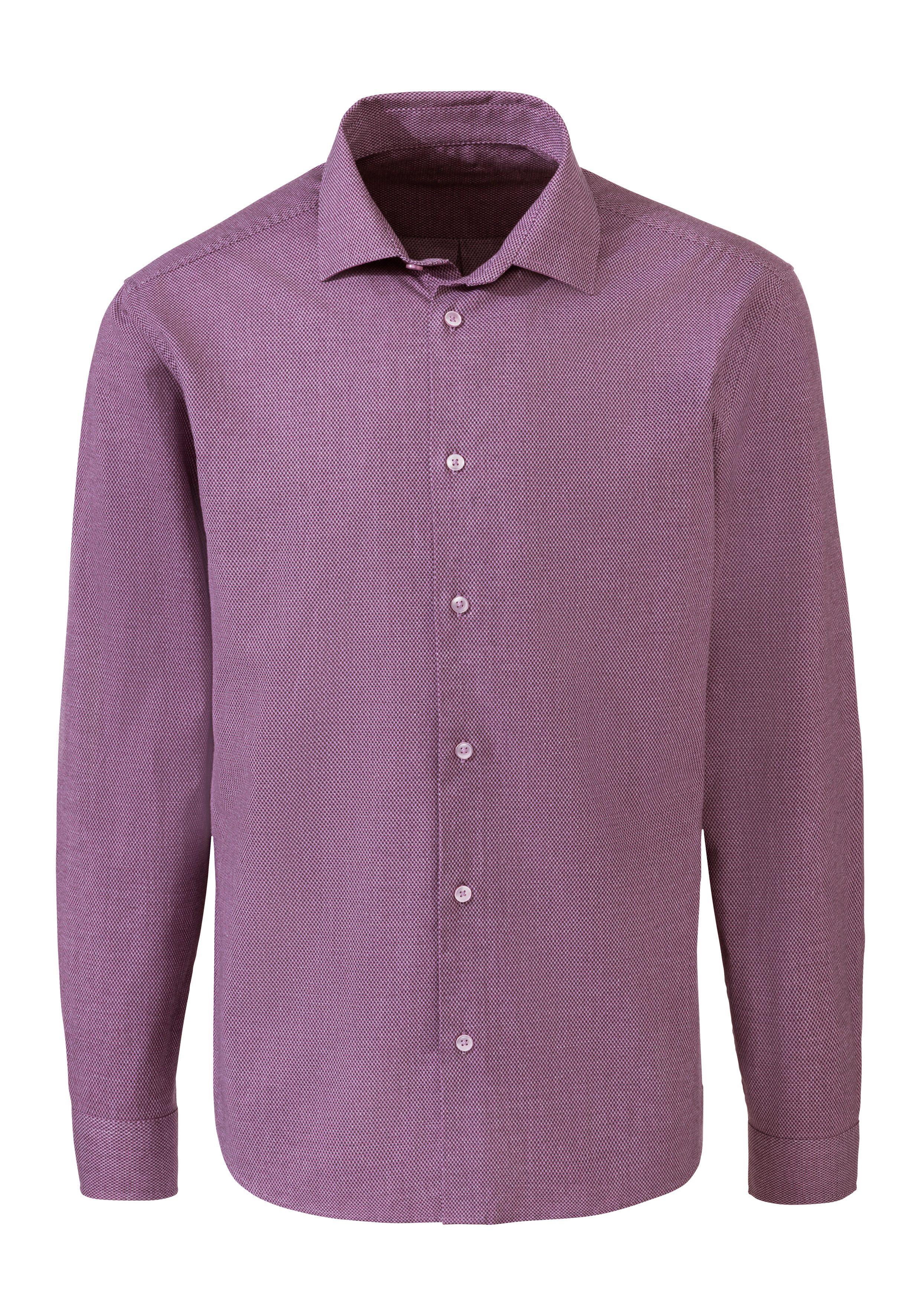 H.I.S Overhemd met lange mouwen Regular fit elastisch jacquard-shirt in regular fit onderhoudsvriendelijk van katoenmix