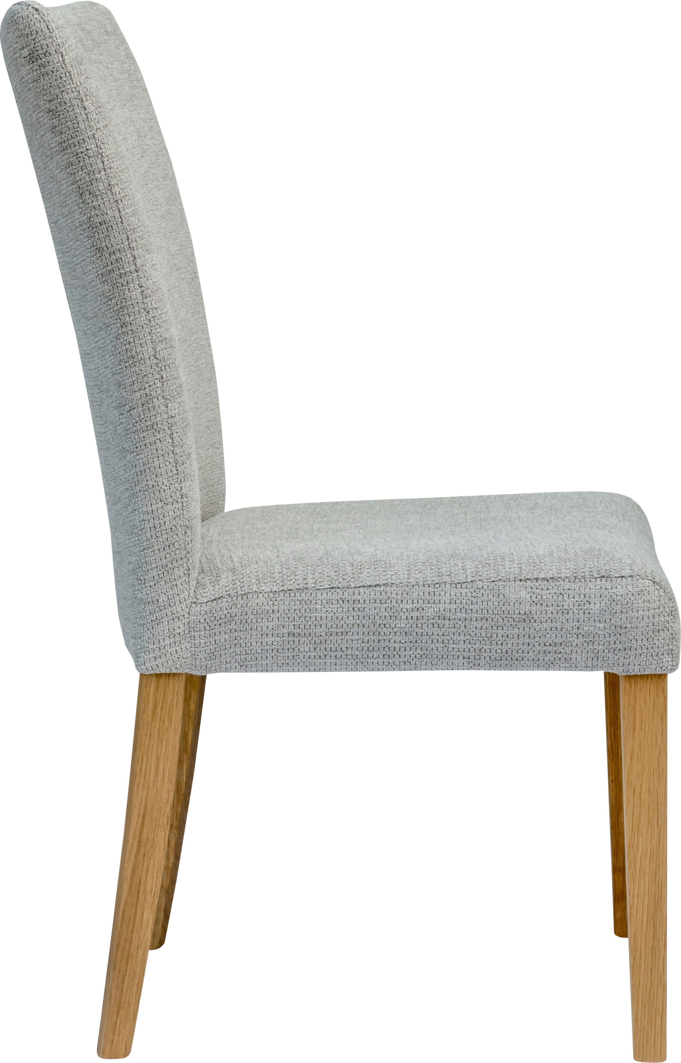 Home affaire Eetkamerstoel Aspen gestoffeerde stoel Massief houten frame, in veel bekledingskwaliteiten landhuis (set, 2 stuks)