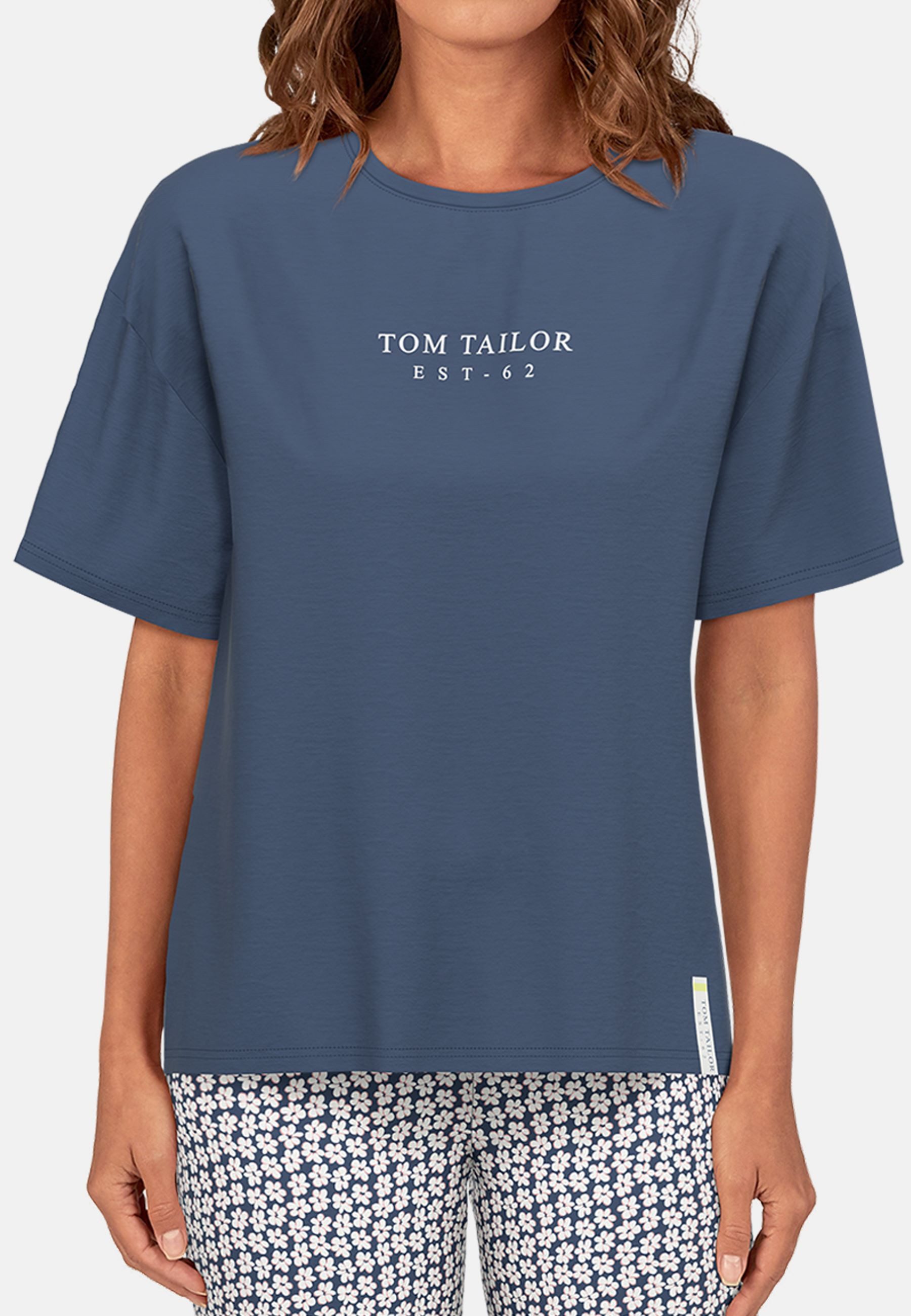 Tom Tailor Capripyjama Westport Broek met bloemenprint (2-delig)