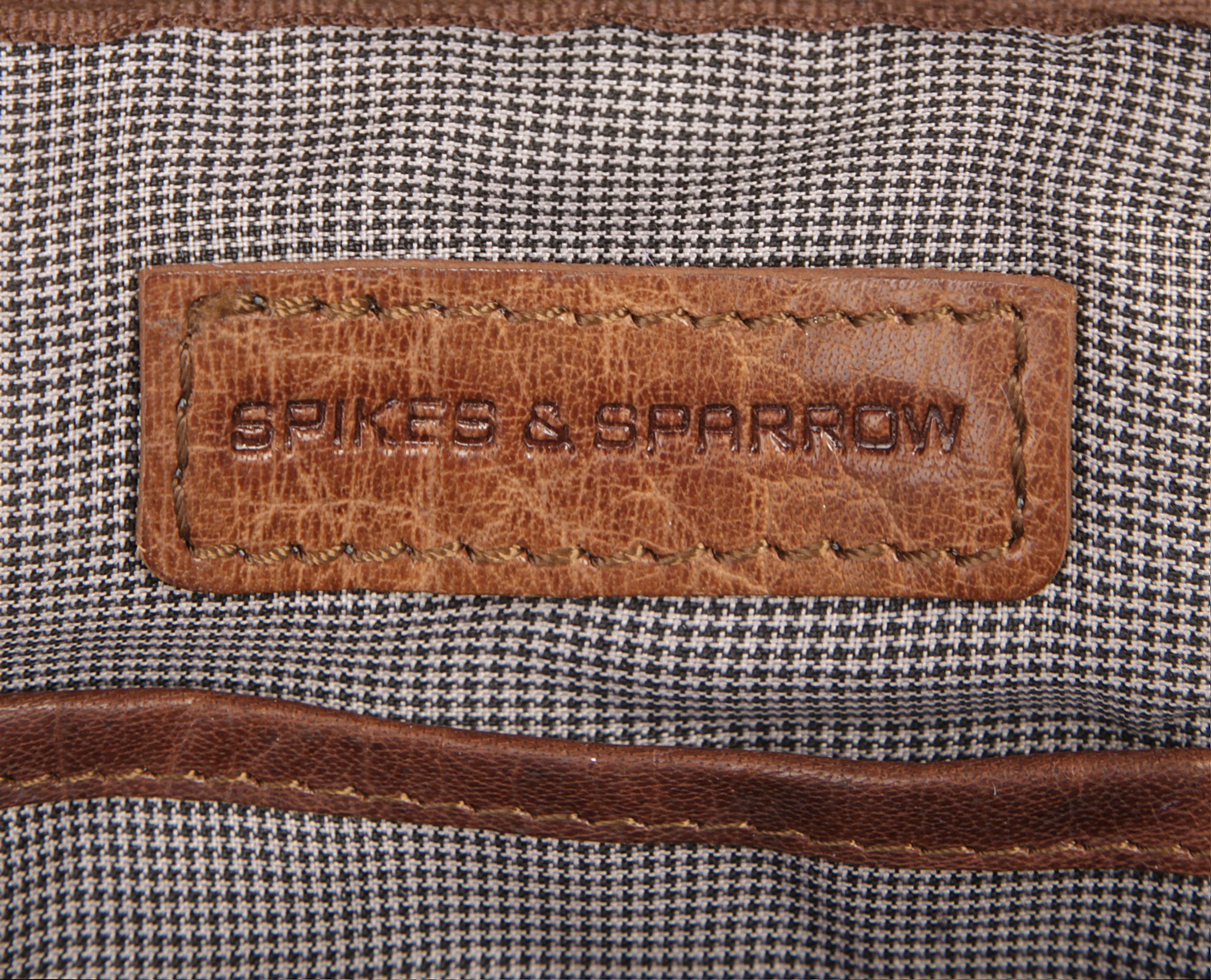 Spikes & Sparrow Schoudertas echt leder