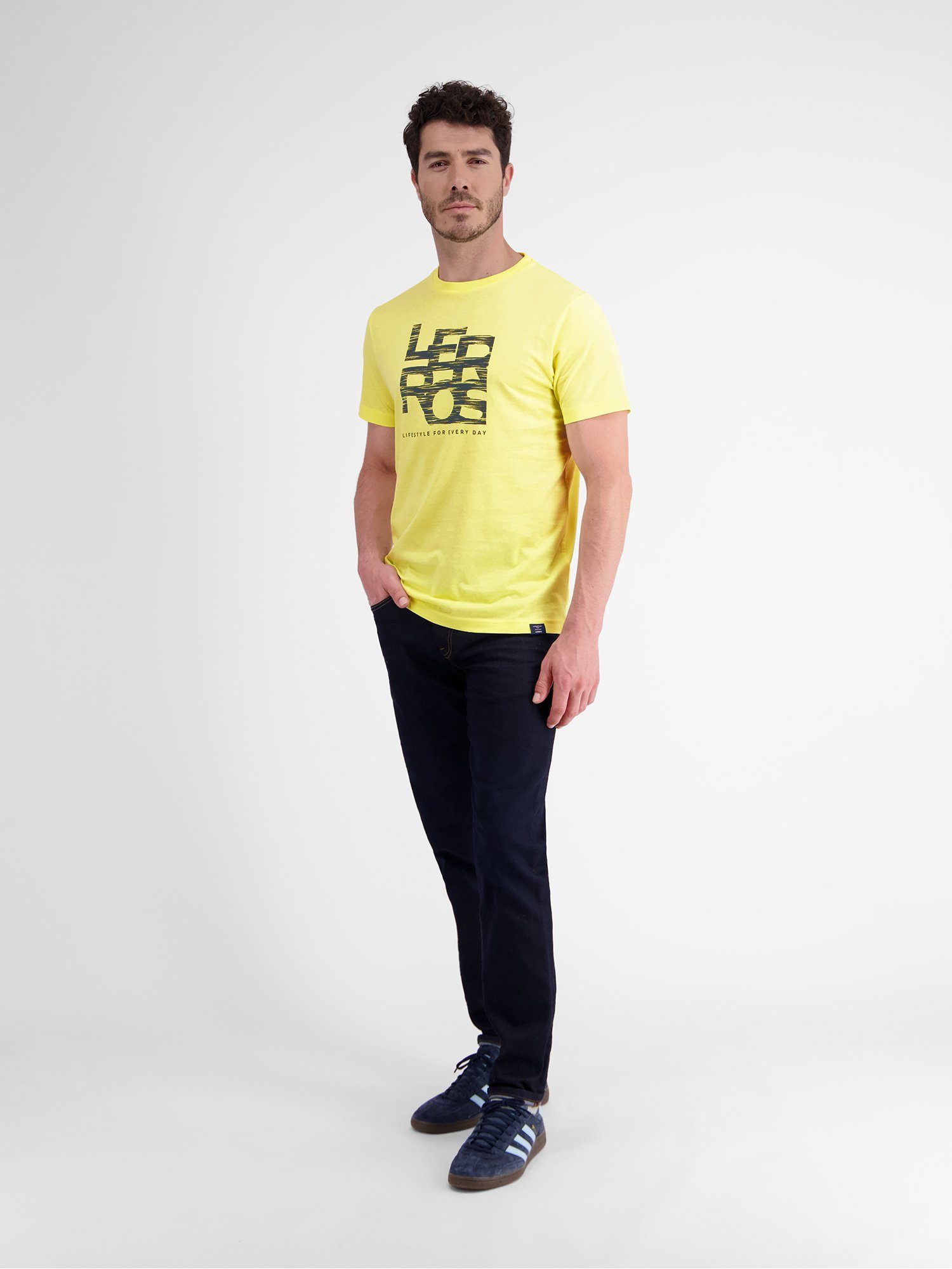 Lerros T-shirt LERROS T-shirt met LERROS print