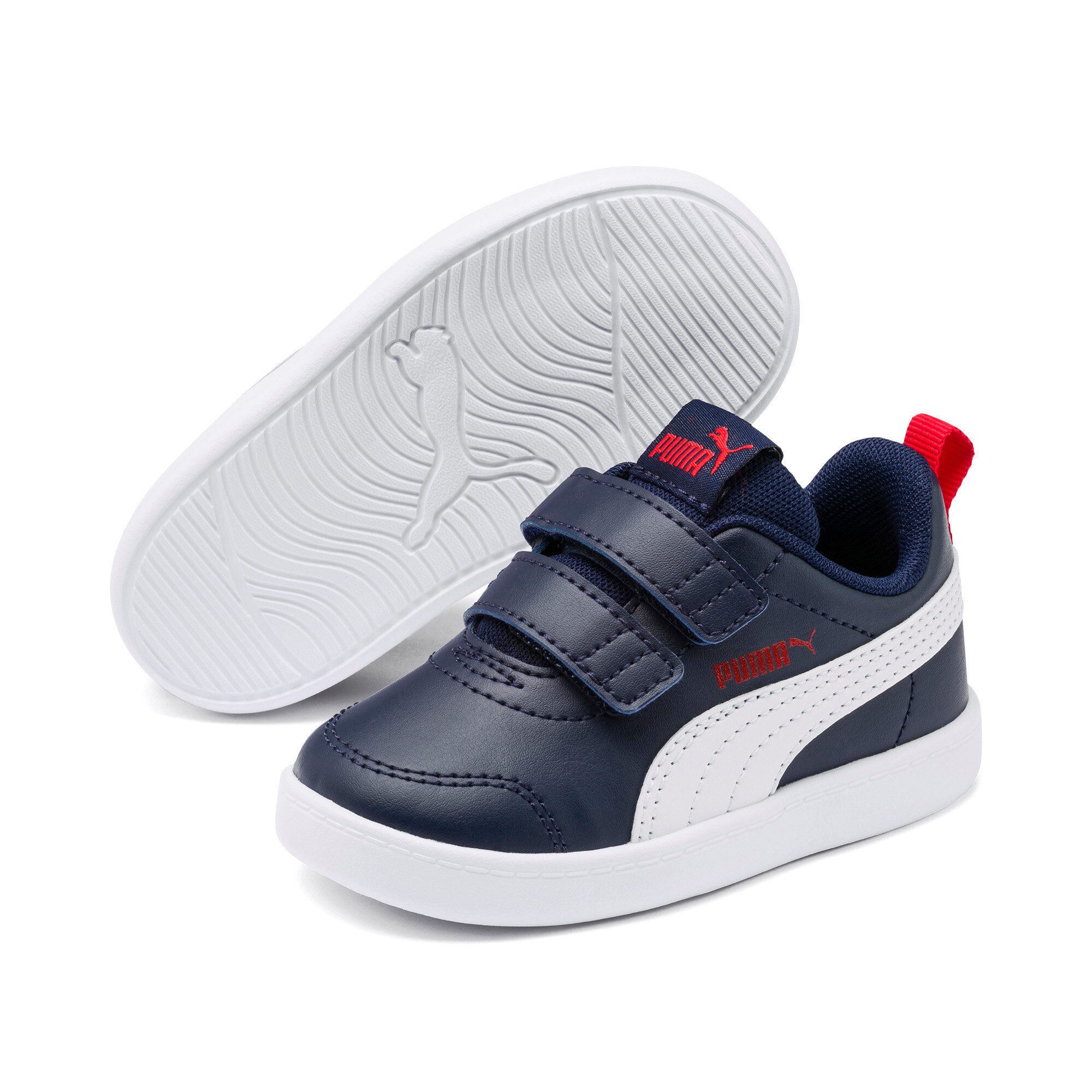 PUMA Sneakers Courtflex v2 V Inf met klittenband voor kleuters