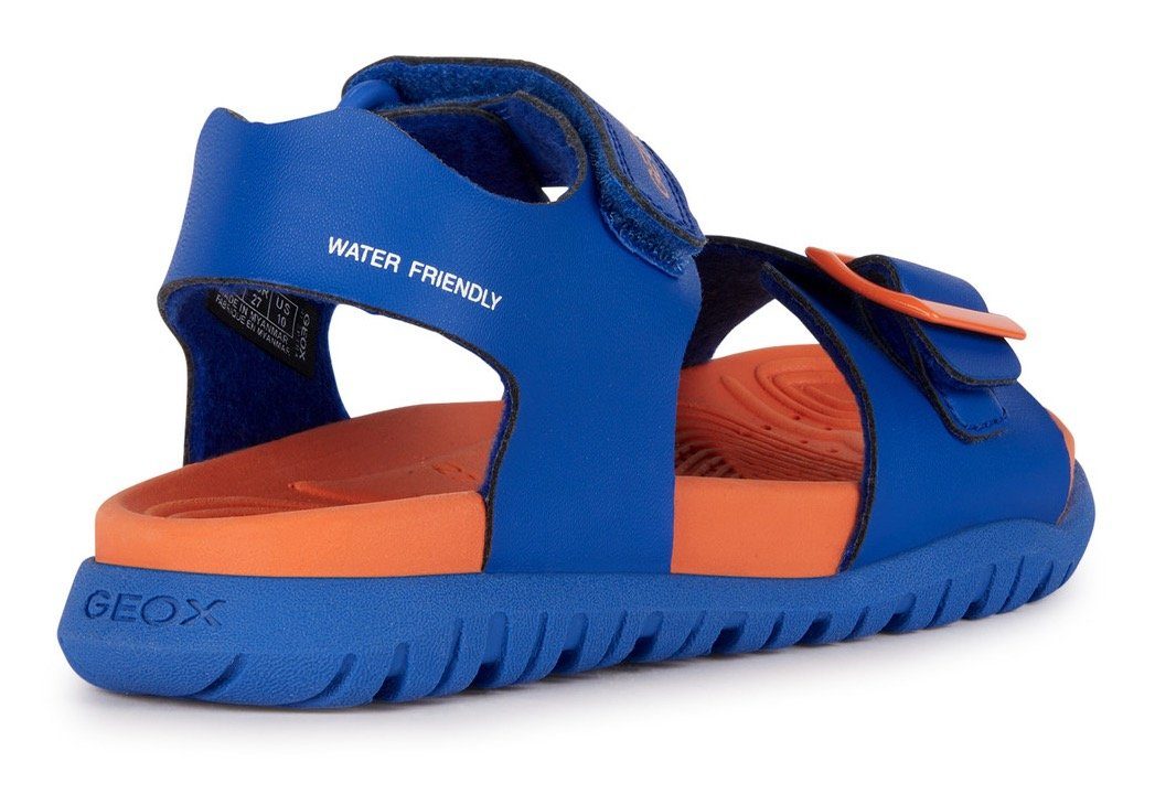 Geox Badslippers J SANDAL FOMMIEX BOY zomerschoen badschoen klittenbandschoen met klittenbandsluiting