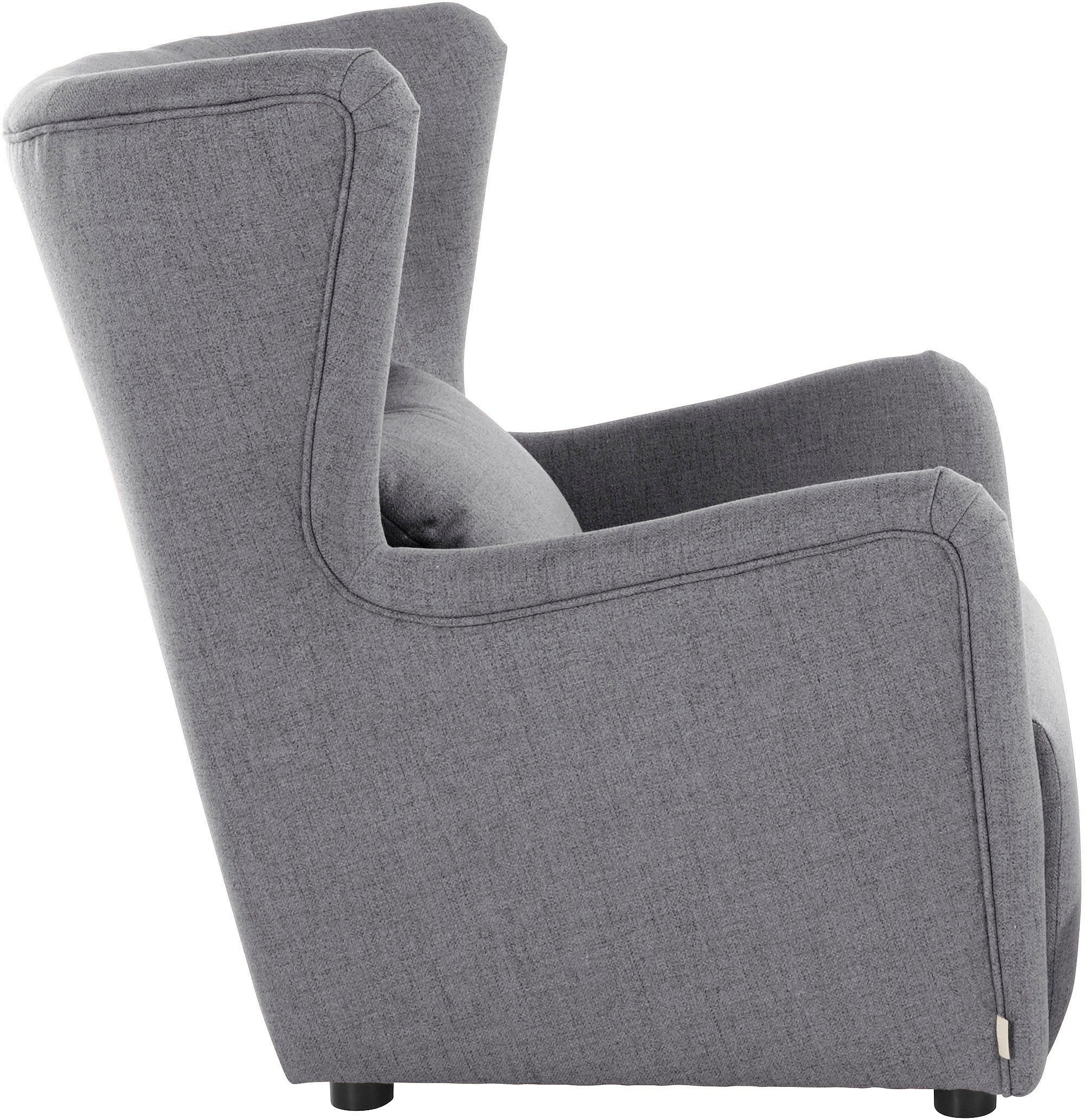 LeGer Home by Lena Gercke Oorfauteuil Levke Stoel naar keuze met of zonder hocker