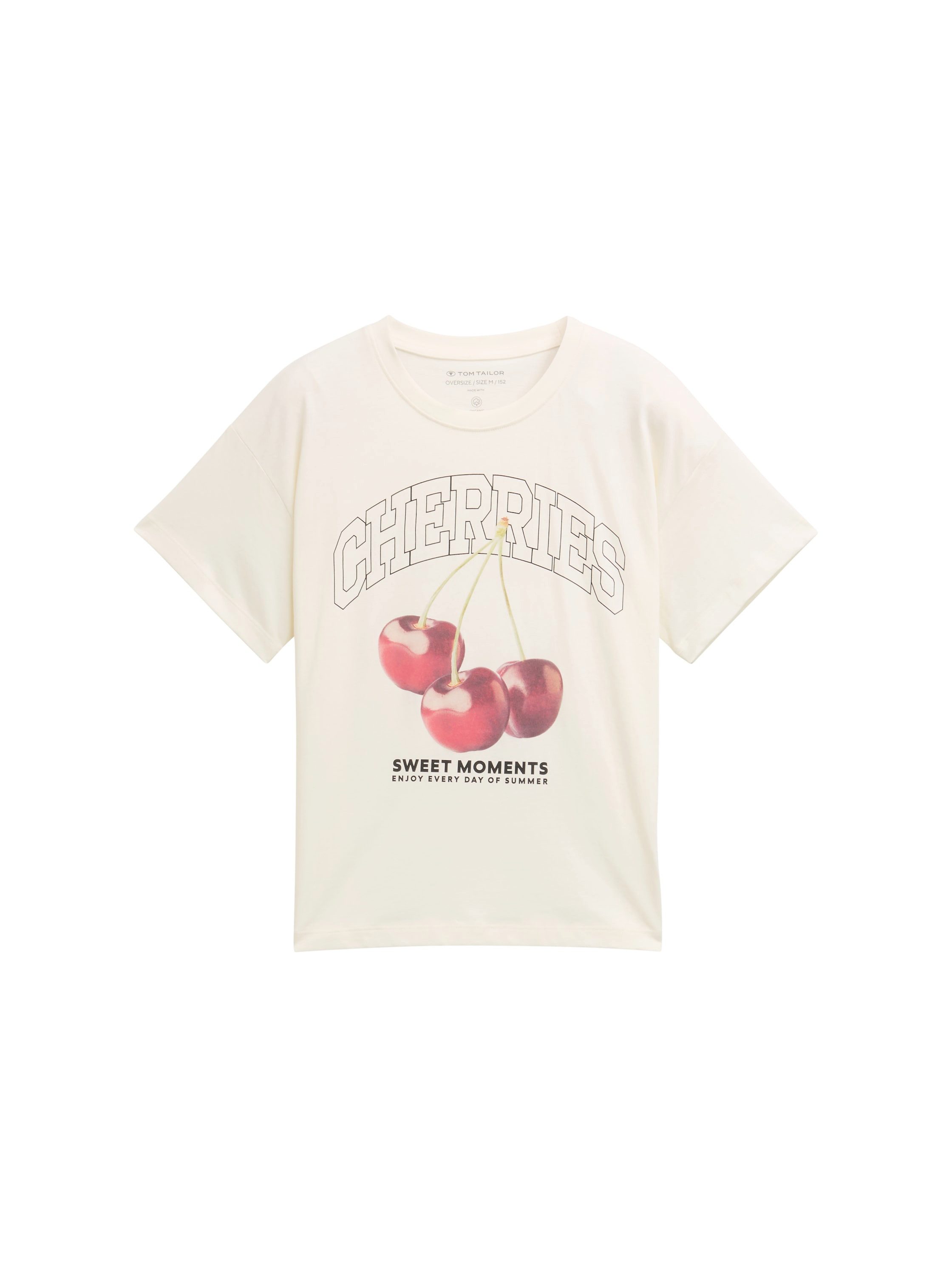 Tom Tailor T-shirt meisjes t-shirts maat 140 wit