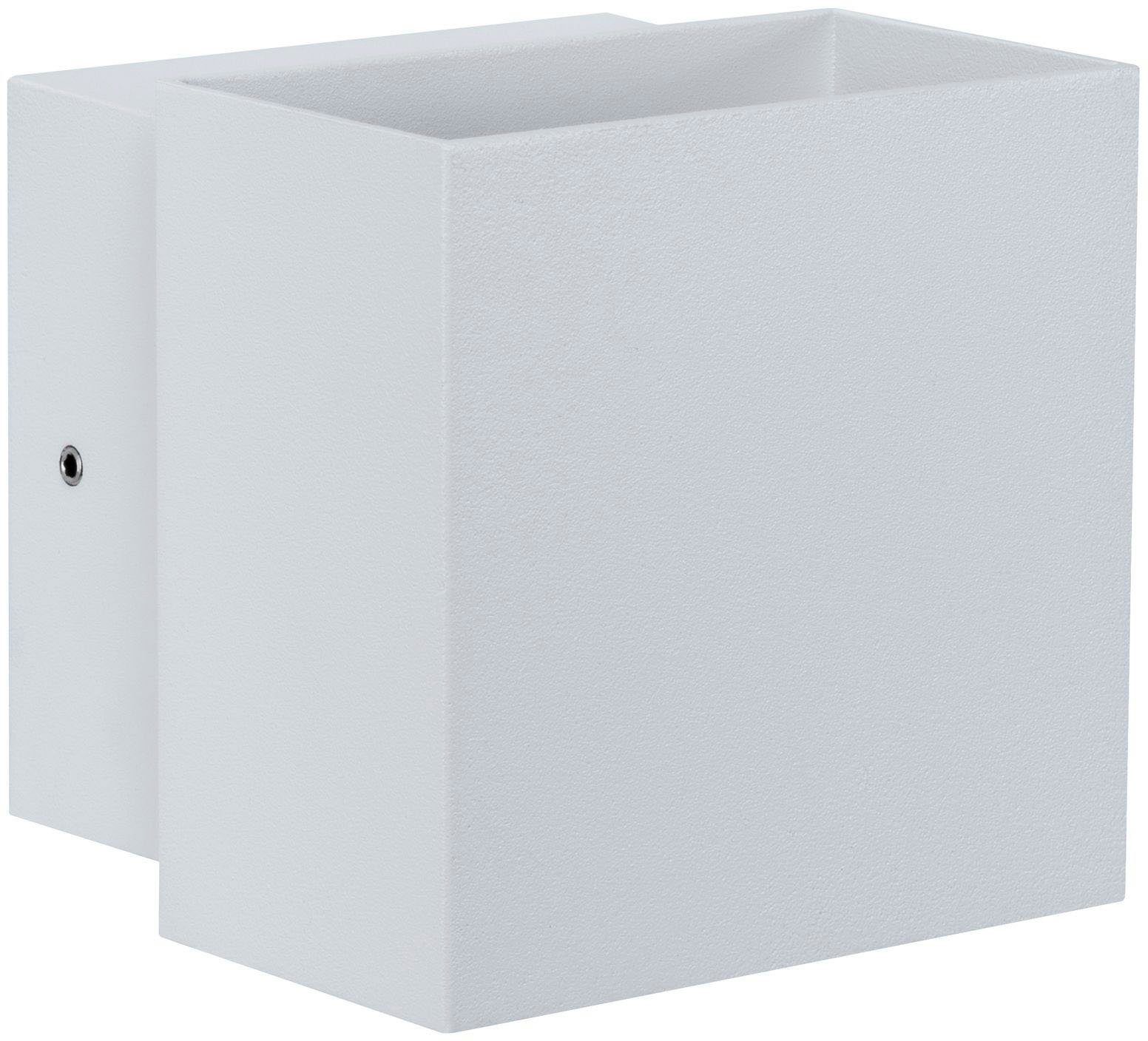 Paulmann Led-wandlamp voor buiten Buiten 230V Cybo LED 2x3,5W 230V IP65 vierkant 100x100mm Grijs Aluminium (1 stuk)