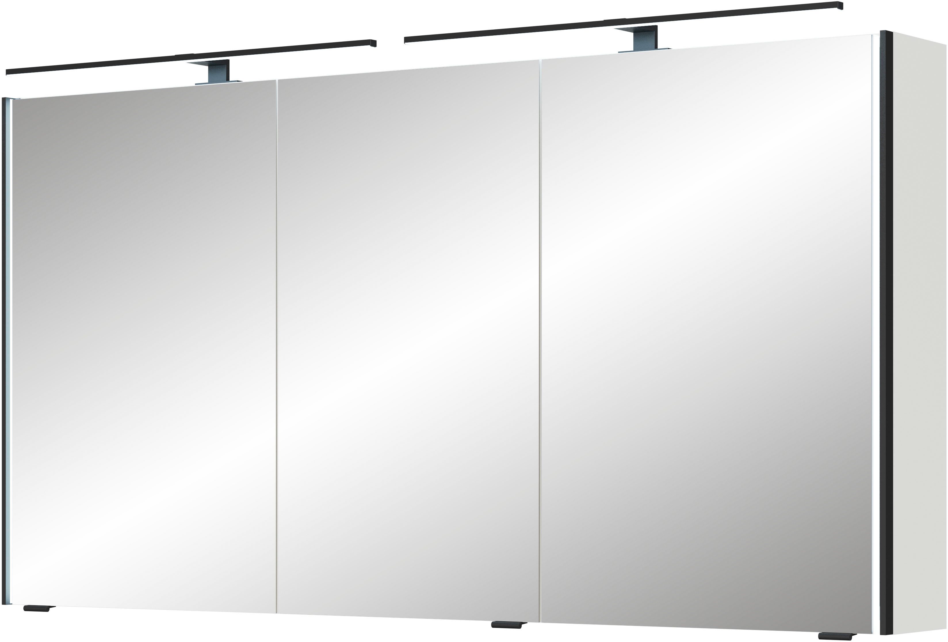 Saphir Spiegelkast Serie 7045 Badezimmer-Spiegelschrank inkl. LED-Beleuchtung, 3 Türen