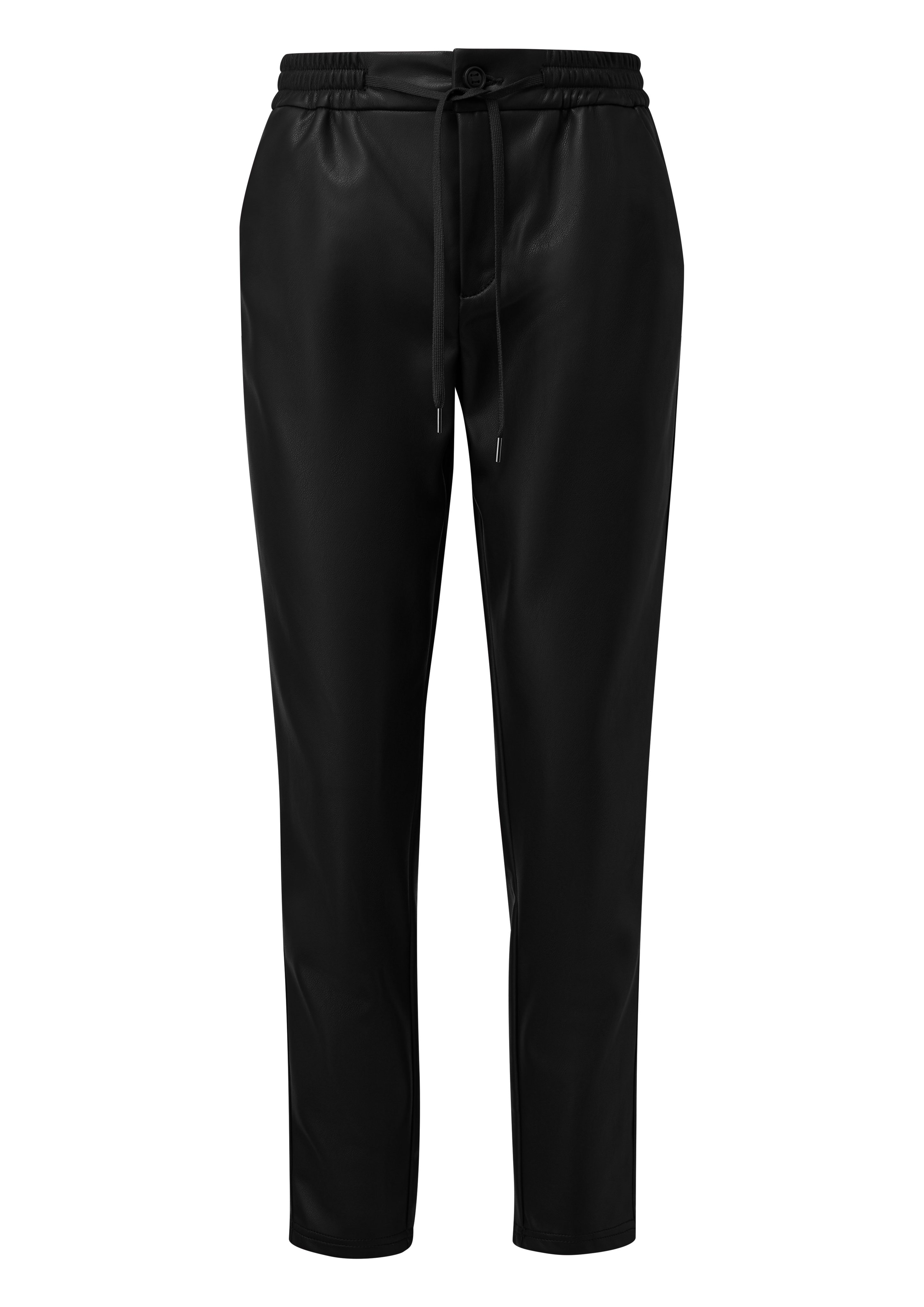 s.Oliver Imitatieleren broek met koord
