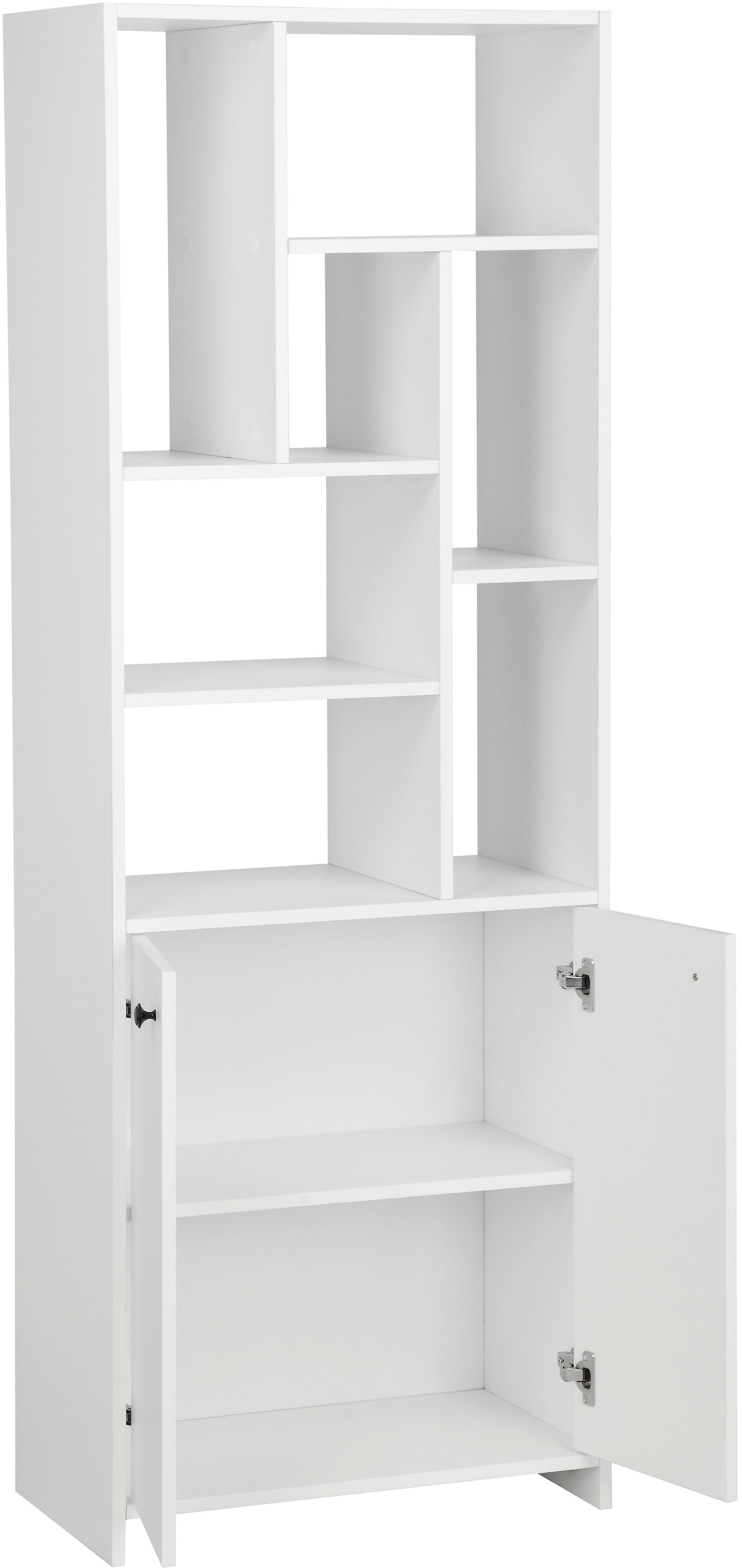 INOSIGN Multifunctionele kast Ezzell 7 open vakken, metalen grepen, krasbestendige coating, afmetingen 60x170 cm