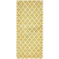 myflair moebel  accessoires hoogpolige loper temara shag tapijtloper, geweven, zacht  behaaglijk, ideaal in de hal  slaapkamer geel