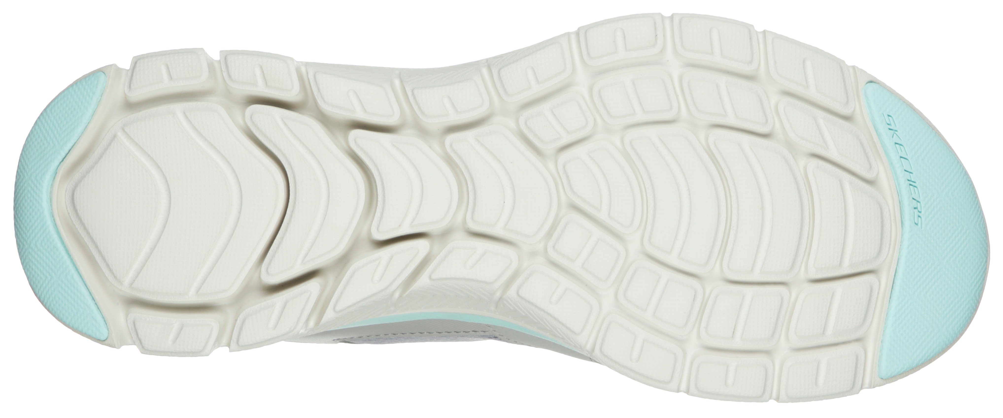 skechers sneakers flex appeal 4.0 - active flow grijs