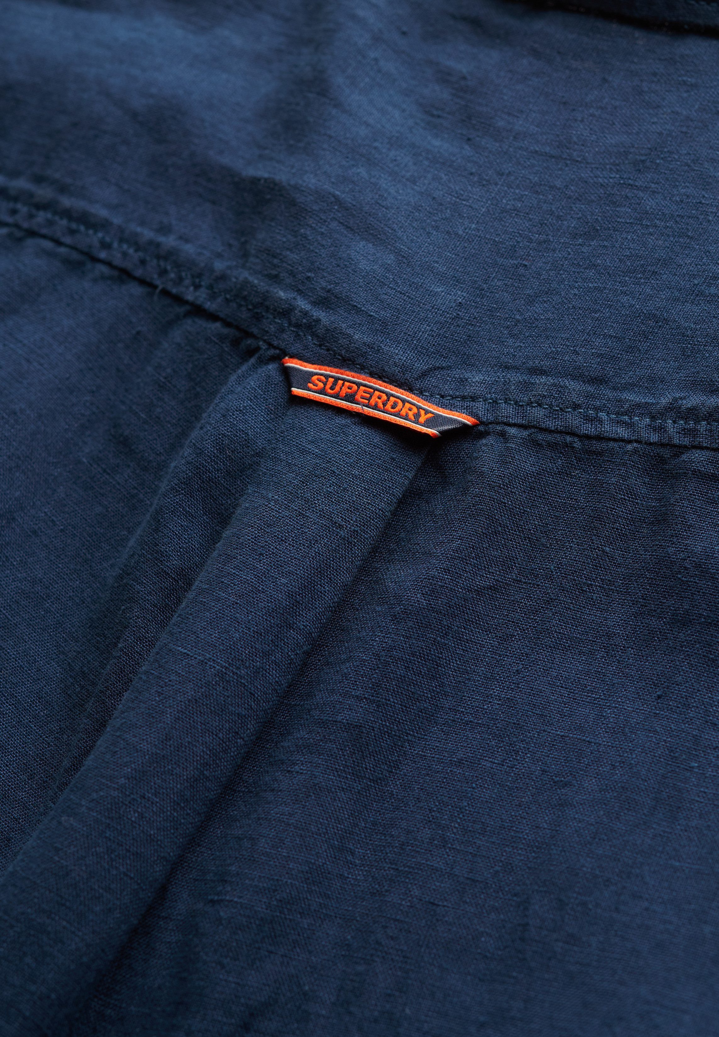 Superdry Overhemd met korte mouwen VACATION LINEN S/S SHIRT