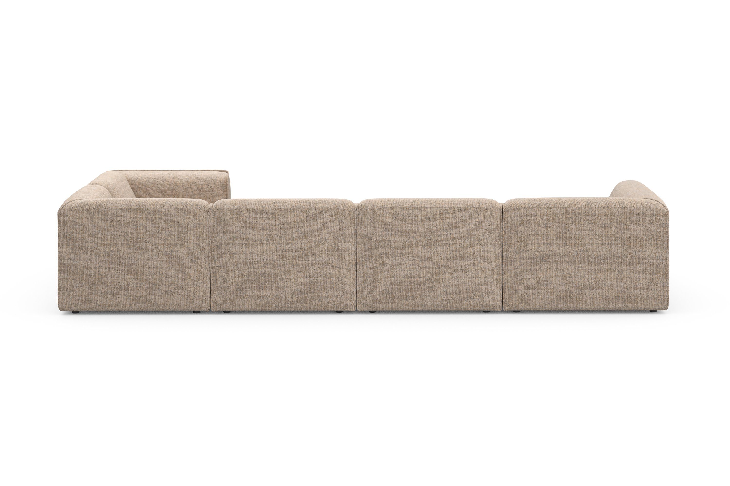 RAUM.ID Zithoek Merid U-vorm, altijd uitbreidbaar met modules, B/D/H: 367/206/70 cm