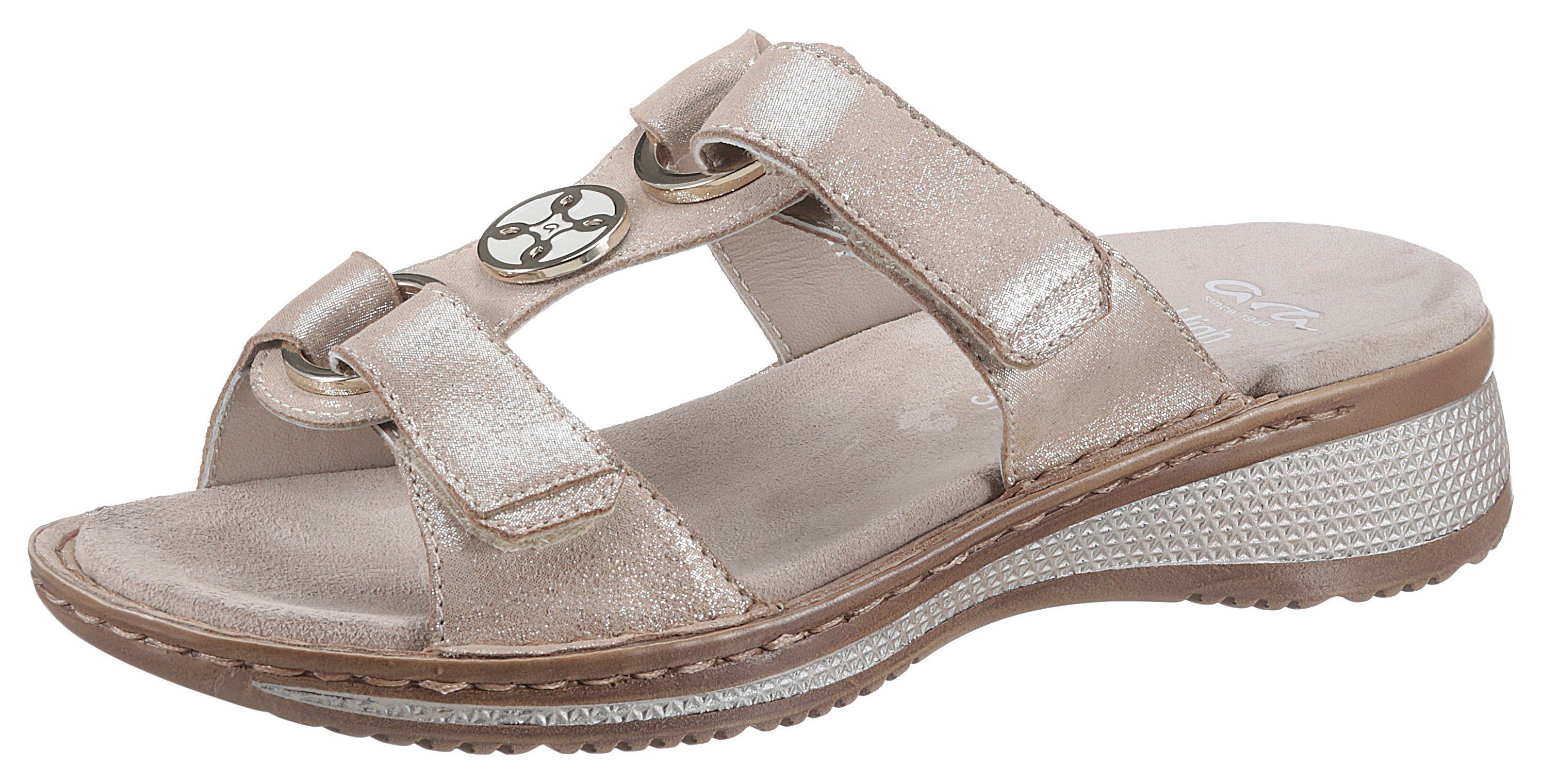 Ara Slippers Hawaï sleehak, zomerschoen, pantoffels met klittenband
