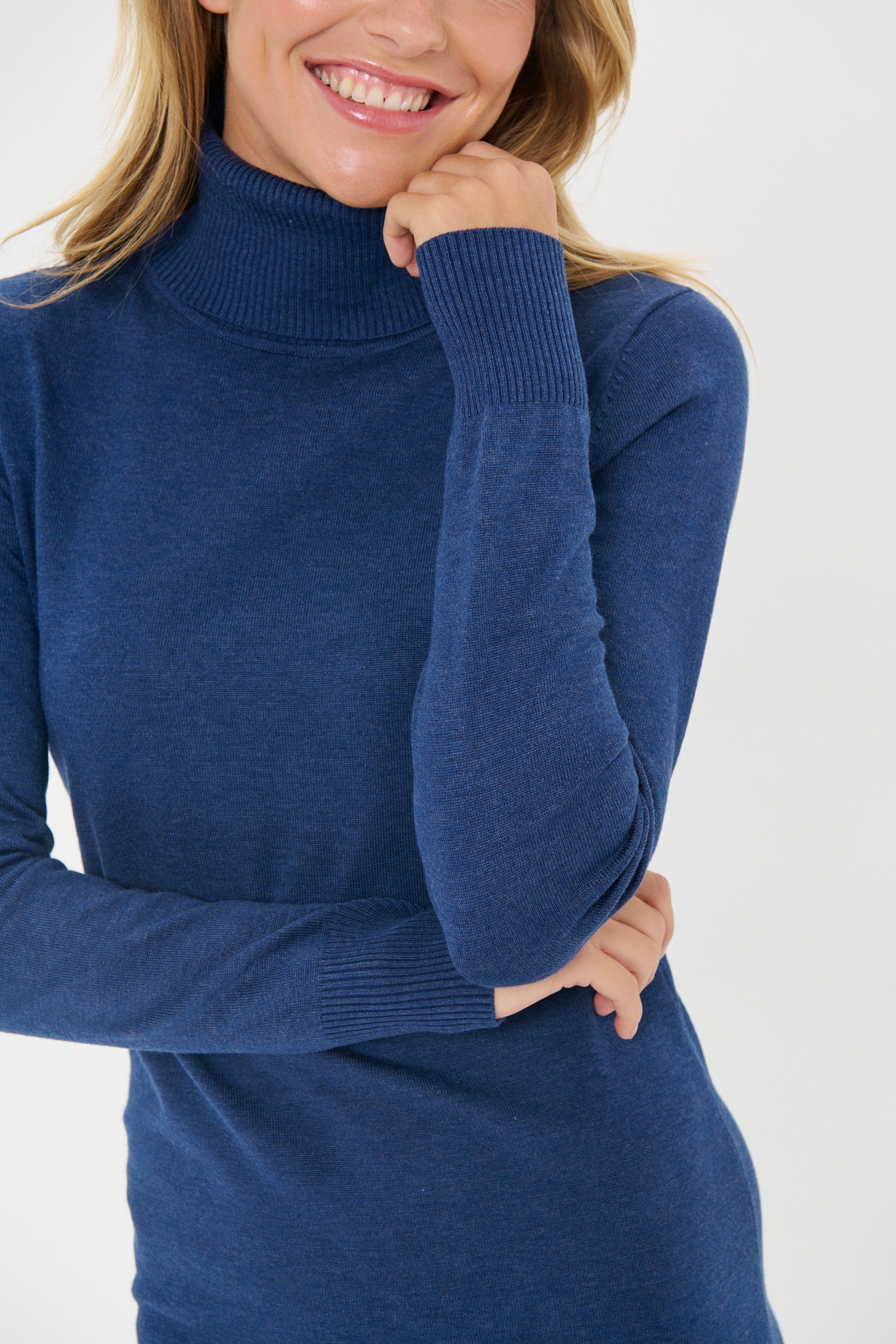 Saint Tropez Gebreide jurk U6801, MilaSZ Rollneck Dress