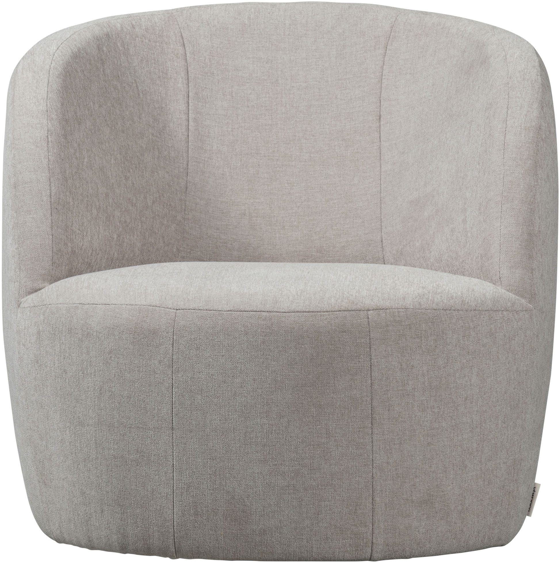 vtwonen Draaifauteuil Turn Velvet Naturel 78x82x87