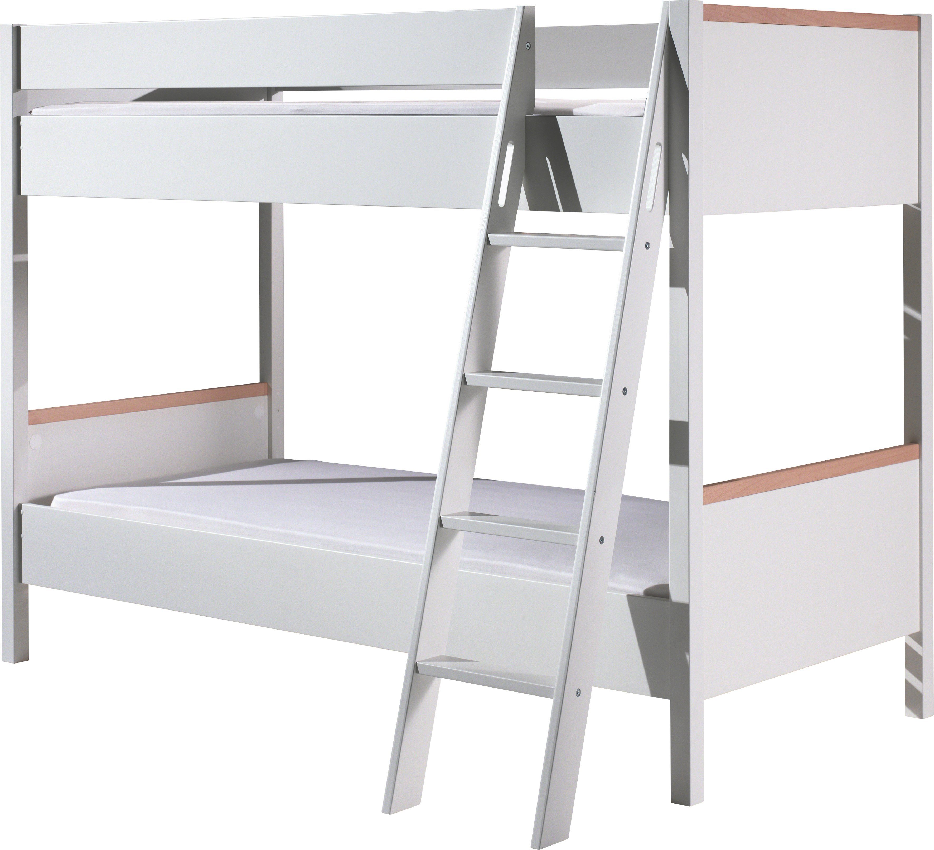 Vipack Stapelbed Londen met melamine-oppervlak en rolbodem