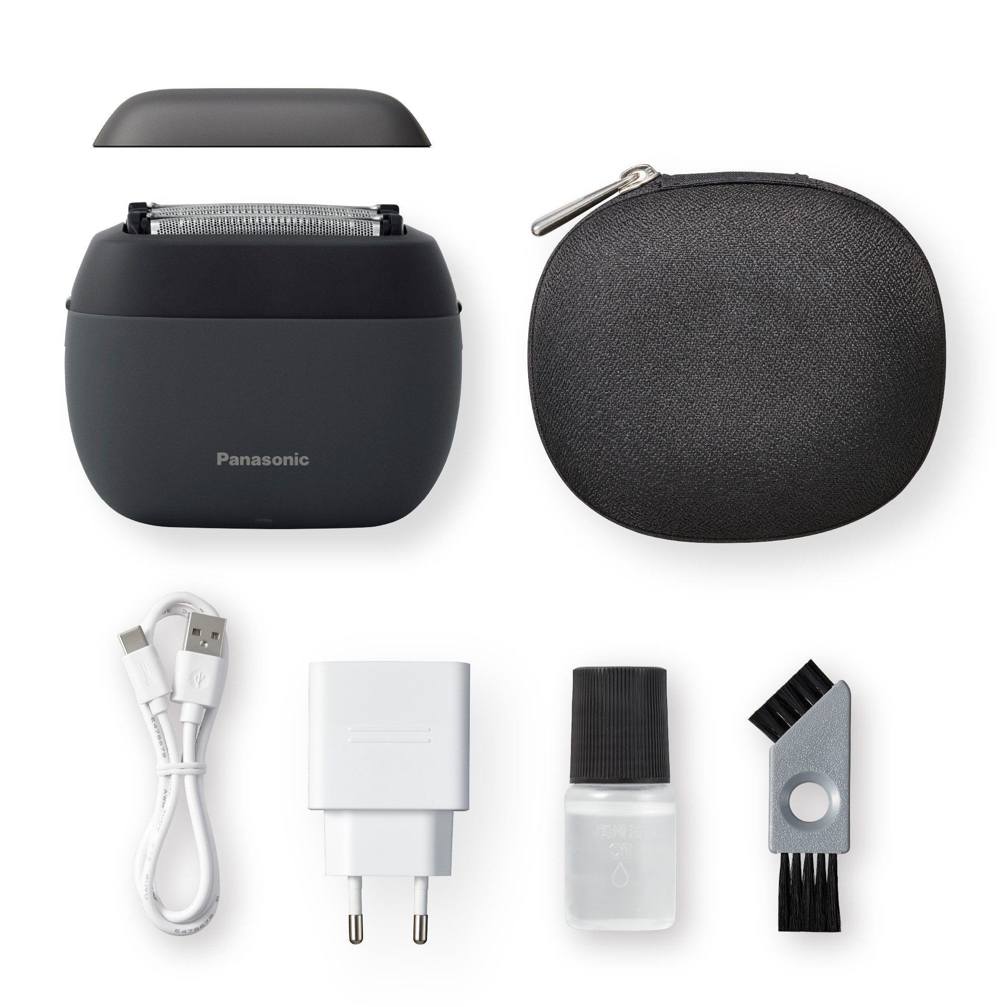 Panasonic Elektrisch scheerapparaat ES-PV3B-K803 Compact, 5 roestvrijstalen messen, USB-opladen (Type-C), baarddichtheidssensor+