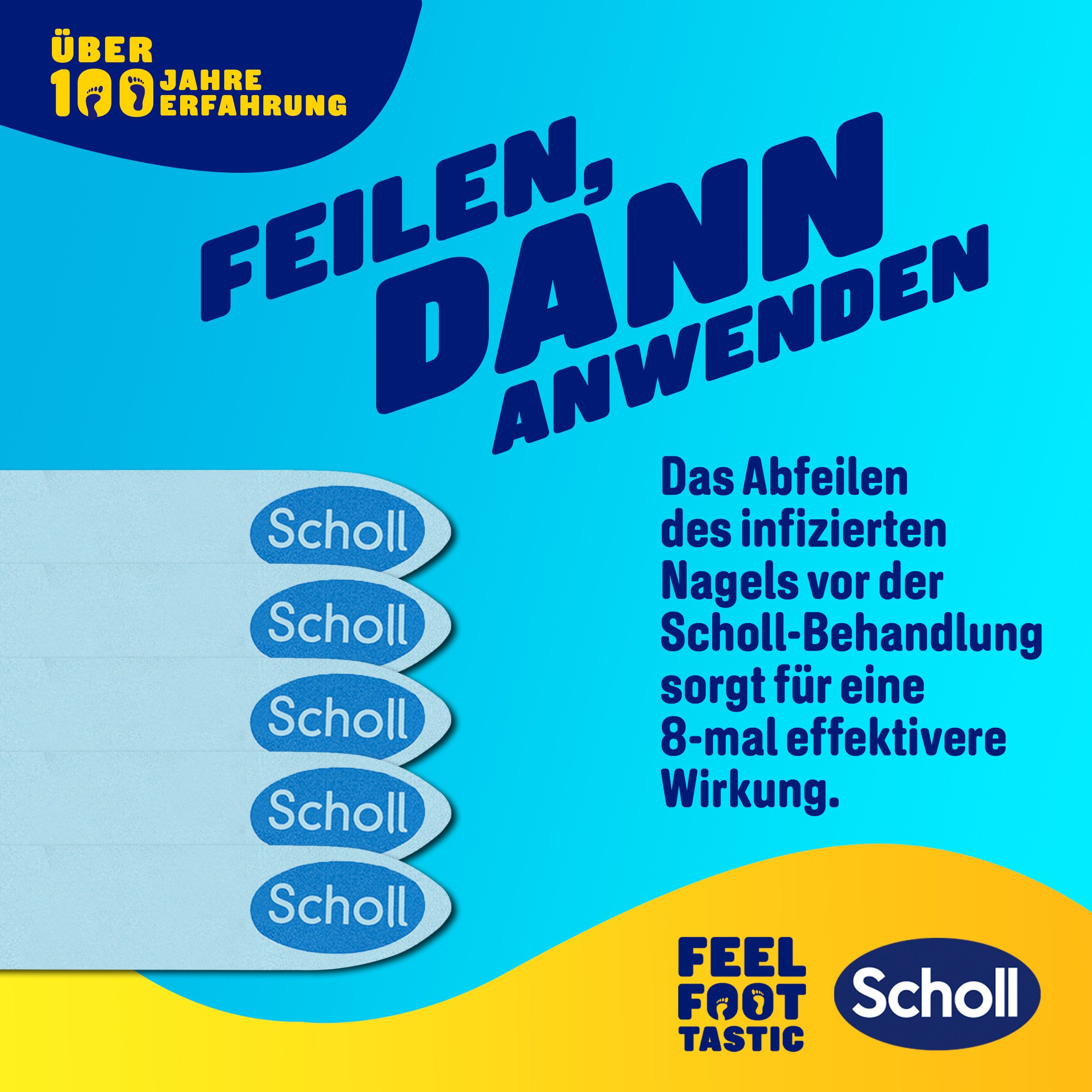 Scholl Nagelverzorgingspen 2-in-1 pen effectieve behandeling van nagelschimmel en schimmelinfecties (set)
