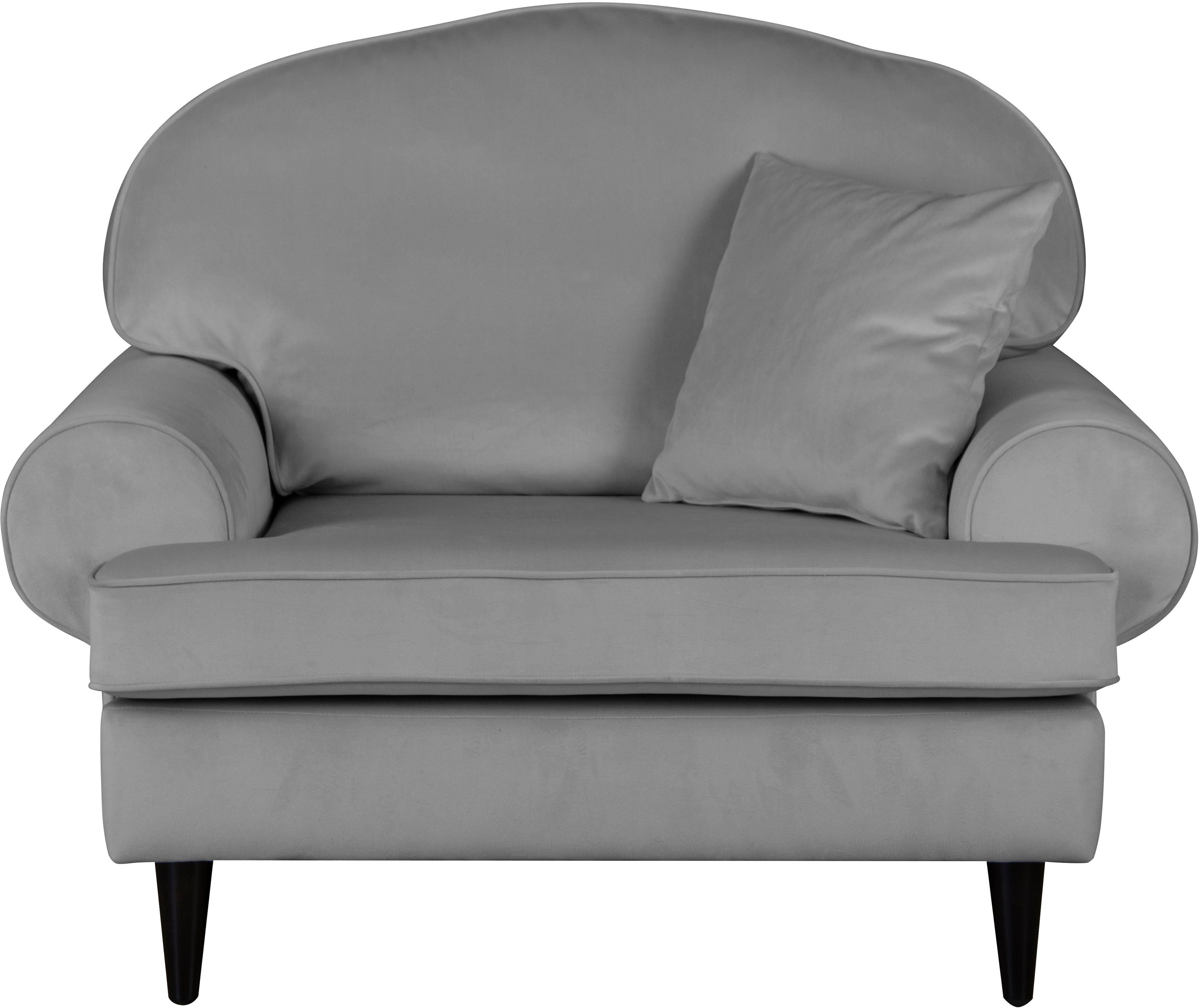 Home affaire Fauteuil Vitreux ook in bouclé-bekleding, bxhxd: 117x100x95 cm fauteuils grijs