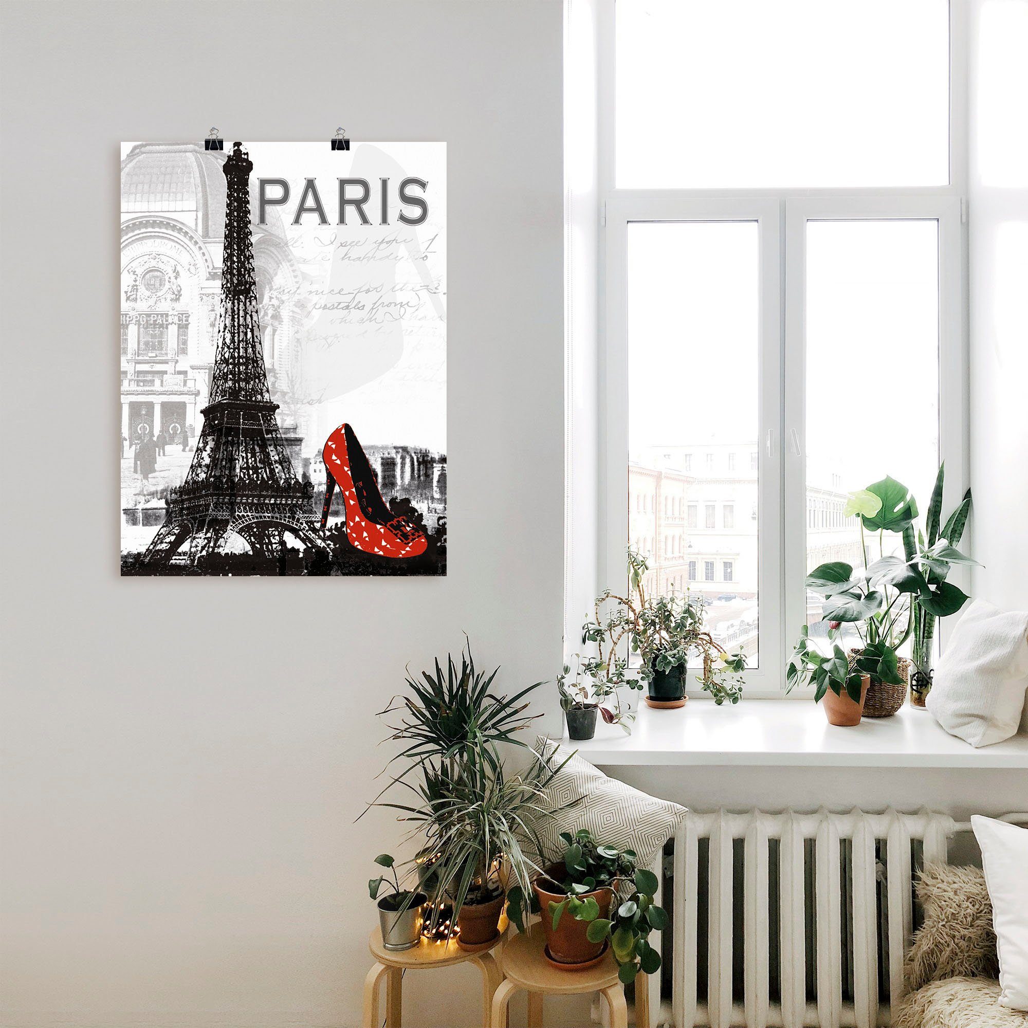 Artland Artprint Parijs - chic als artprint van aluminium, artprint voor buiten, artprint op linnen, poster, muursticker