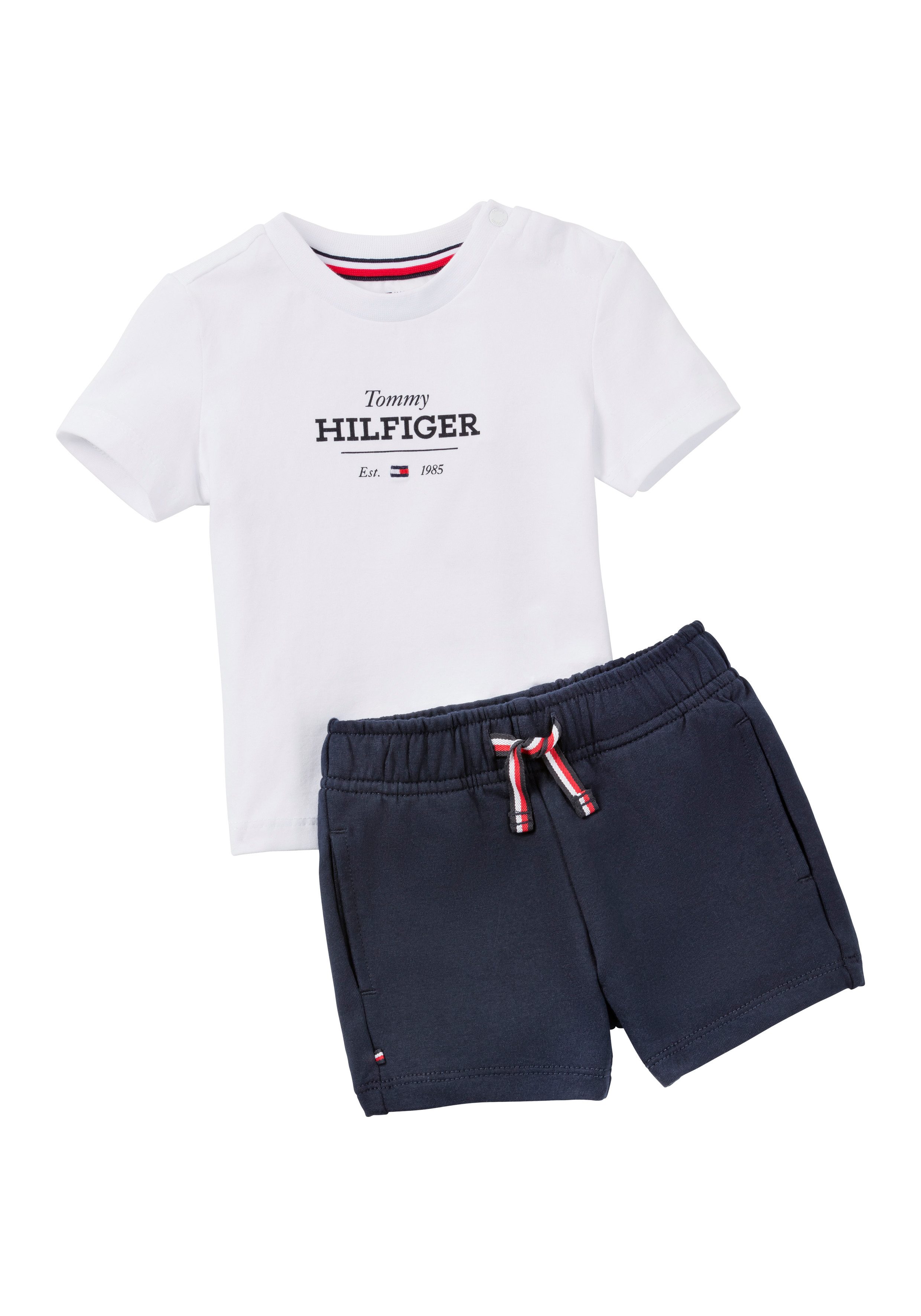 Tommy Hilfiger Shirt short MONOTYPE TEE AND SHORT SET (set, 2-delig, 2 stuks)