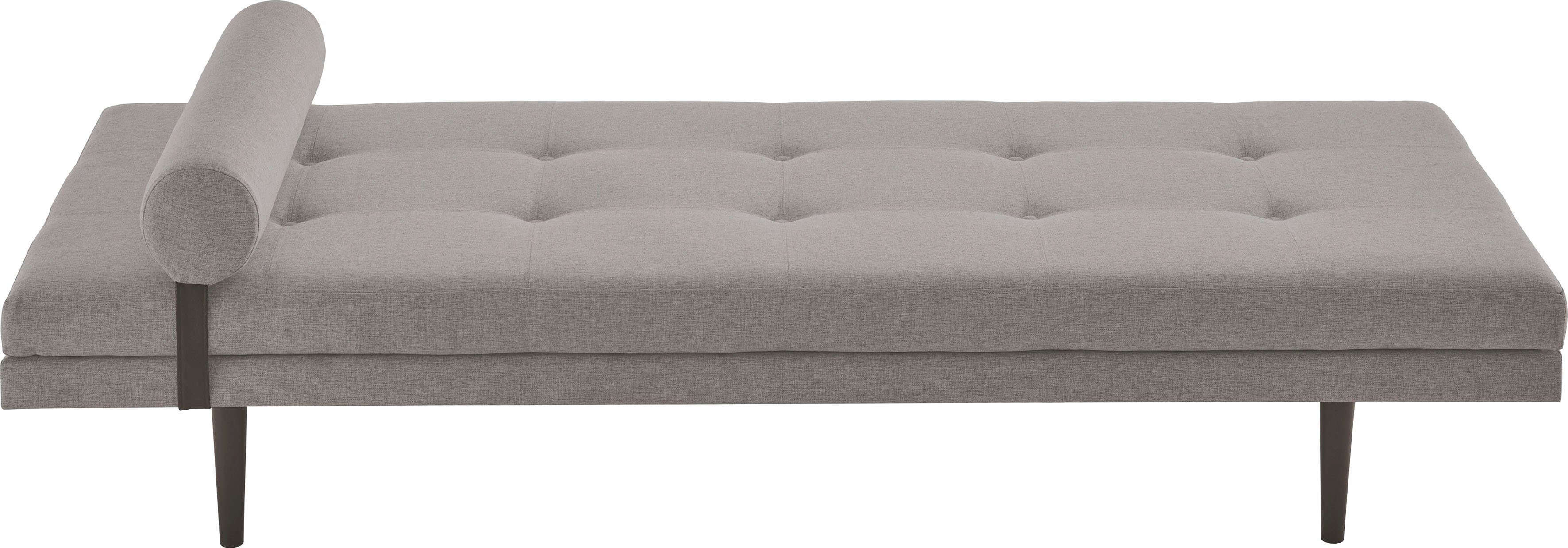 ATLANTIC home collection Chaise-longue Bergen Daybed in Japanse stijl, inclusief vast te zetten sluimerrol