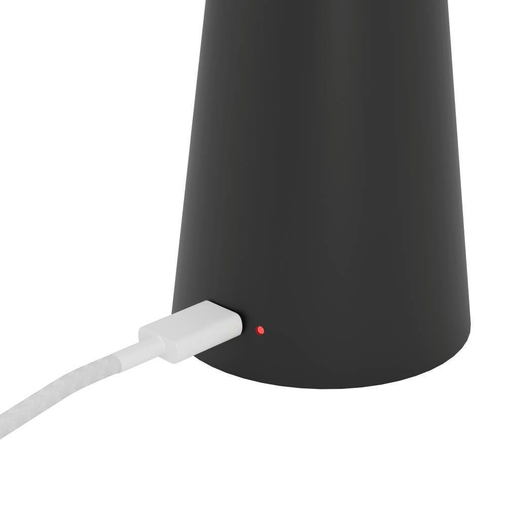 EGLO Tafellamp Piccola dimmbare nachttafellamp, metaal in zwart, lamp voor balkon, ip54 (1 stuk)