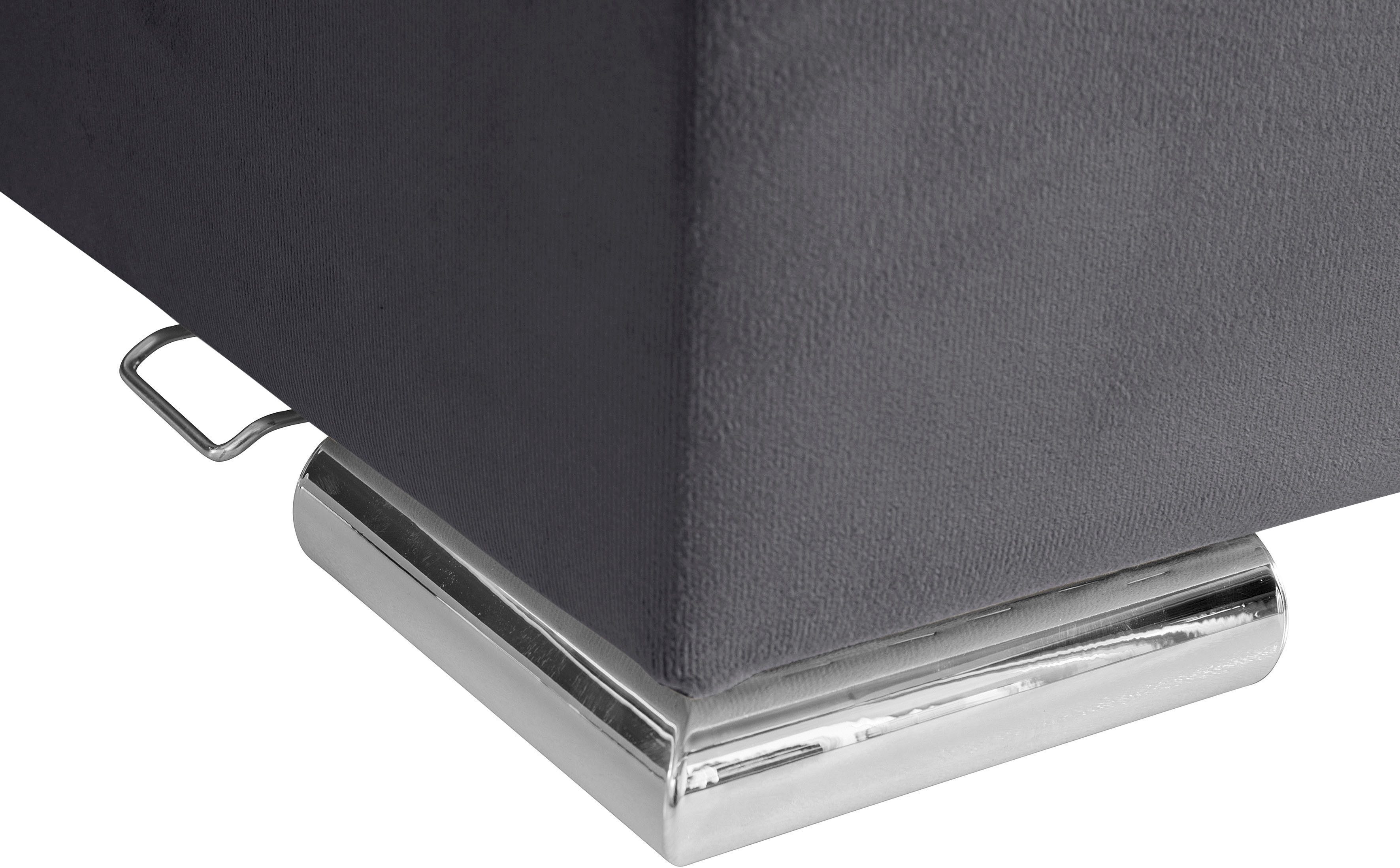 INOSIGN Hoekbank Night & Day L-vorm met permanente slaapfunctie met armleuning met boxspring-bedfunctie 180x200 cm en opberglade, doorlopend slaper!