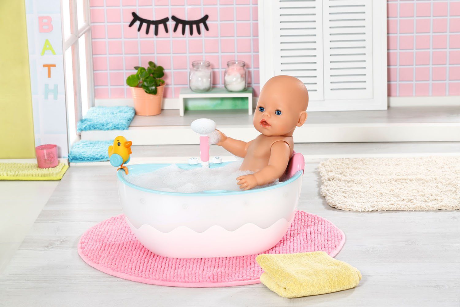 Baby Born Poppen badkuip BATH met licht- en geluidseffecten