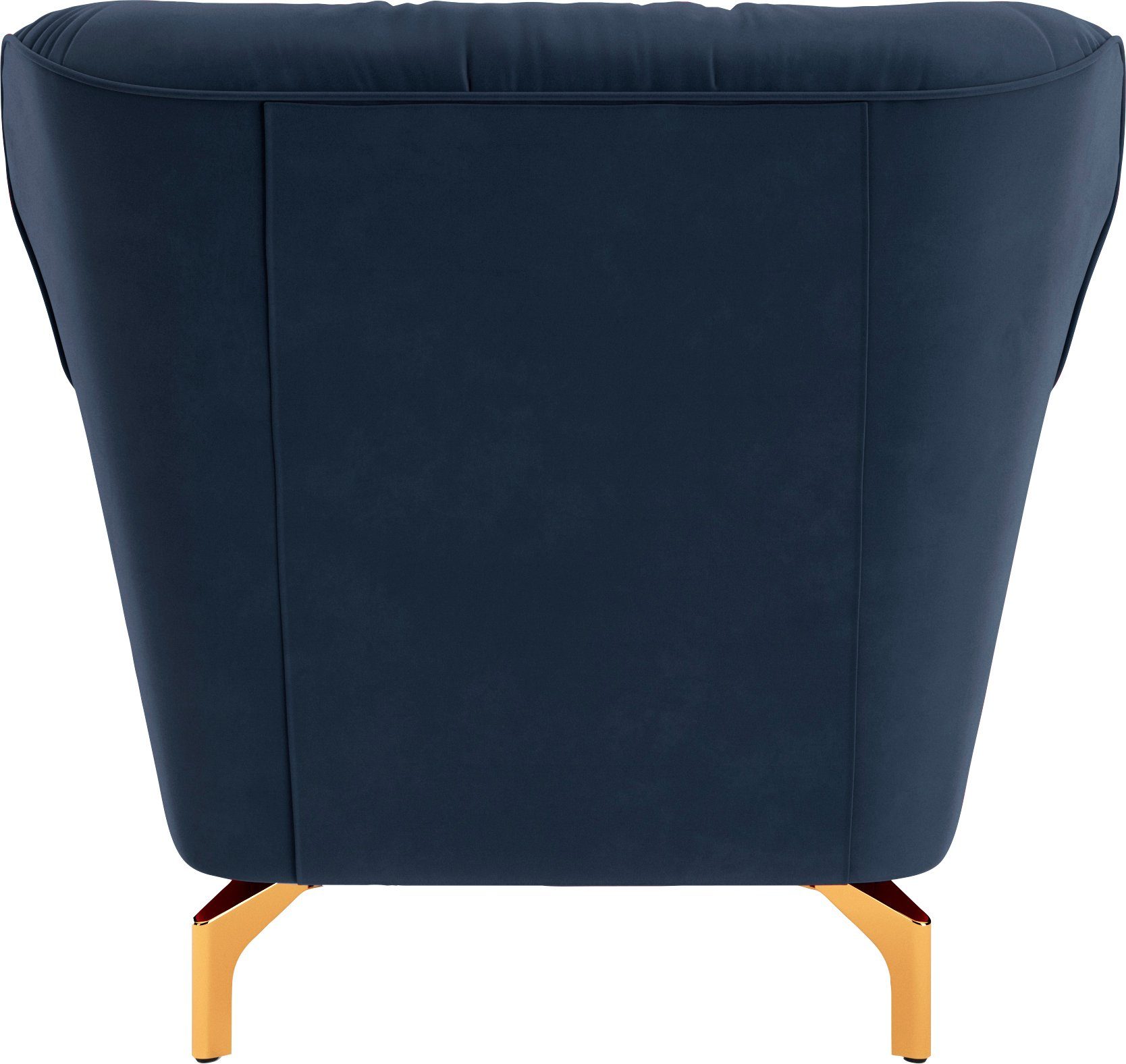 sit&more Fauteuil Orient 3 inclusief 1 sierkussen met strassteentjes, goudkleurige metalen poten