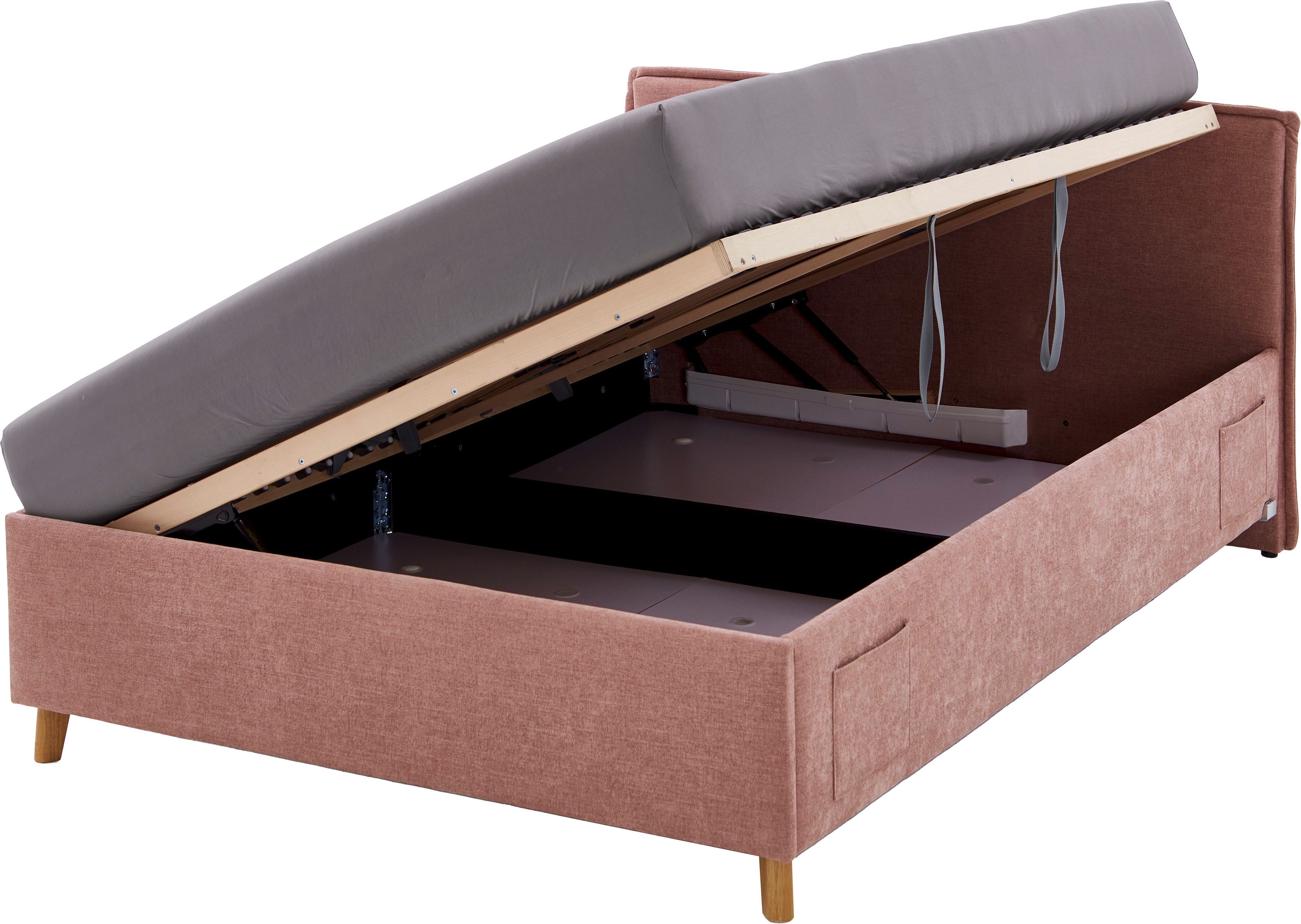 meise.möbel Kinderledikant Fun Bekleed bed naar keuze met bedkist, tienerbed inclusief USB-aansluiting