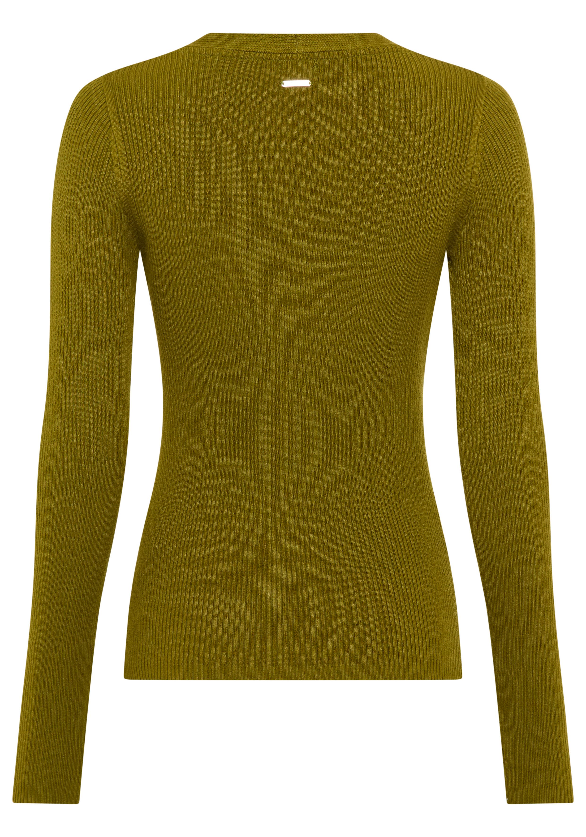 Laura Scott Trui met V-hals met kabelmotief - nieuwe collectie