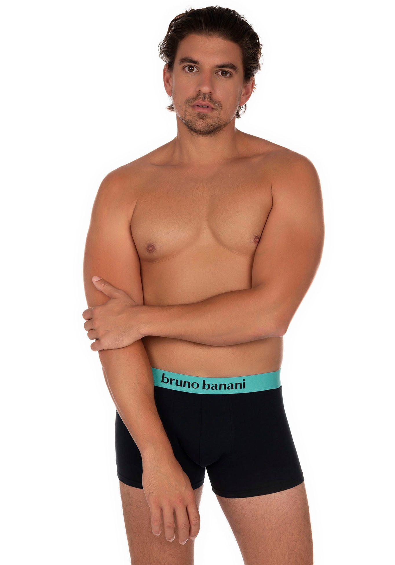 Bruno Banani Boxershort met contrasterend logo-tailleband (2 stuks, Set van 2)