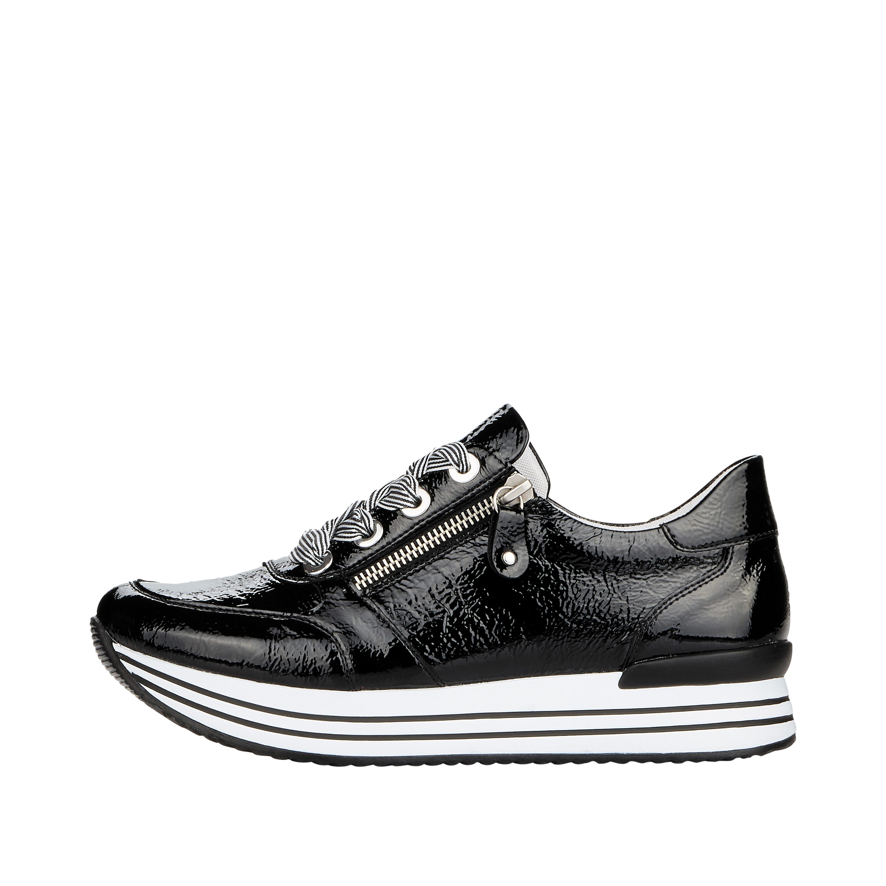 Remonte Plateausneakers , vrijetijdsschoen, halfschoen, veterschoen met gepolsterde schacht