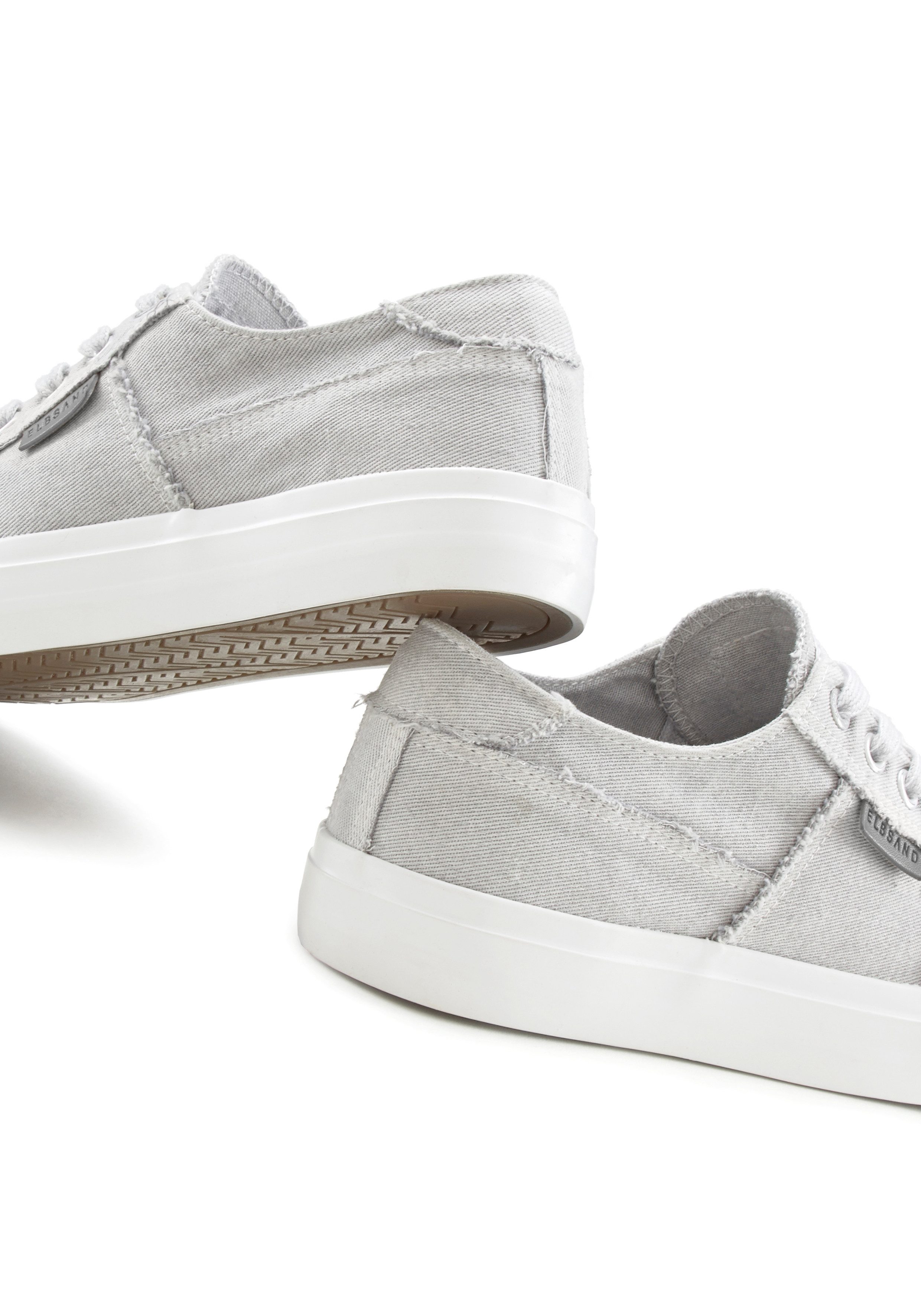 Elbsand Sneakers Veterschoenen Veterschoen, vrijetijdsschoen van textiel, used-look VEGAN