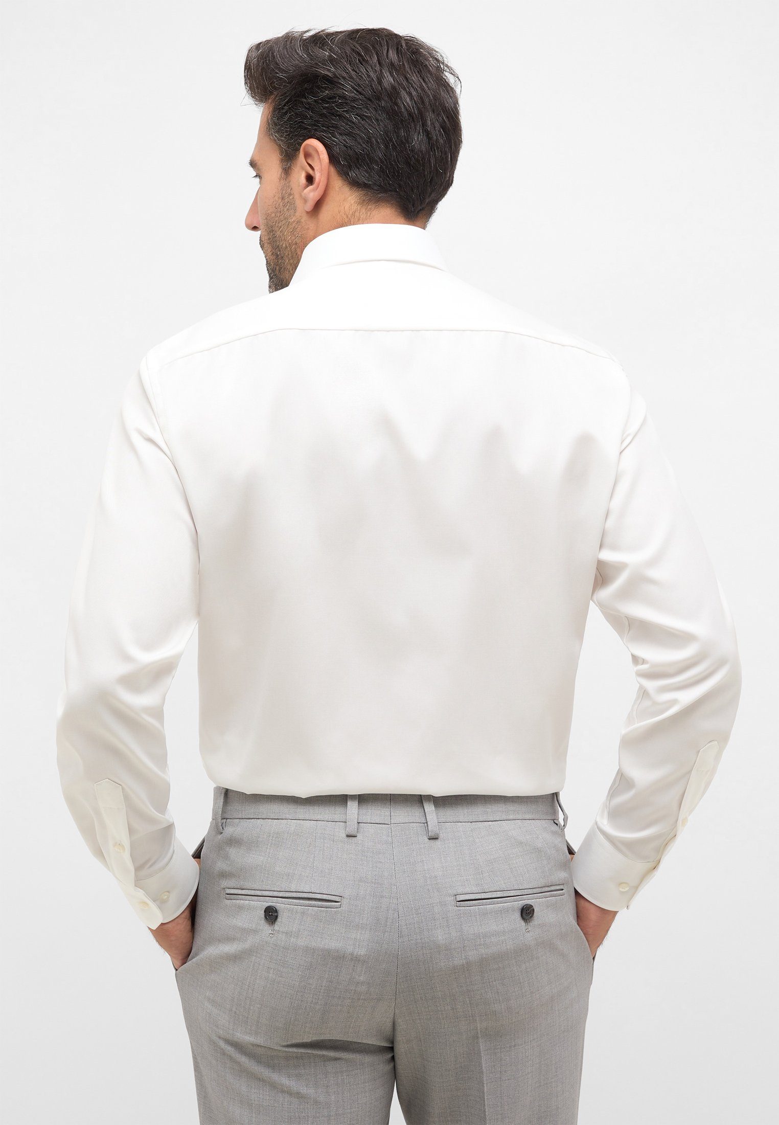 Eterna Overhemd met lange mouwen Comfort fit NON IRON (strijkvrij)
