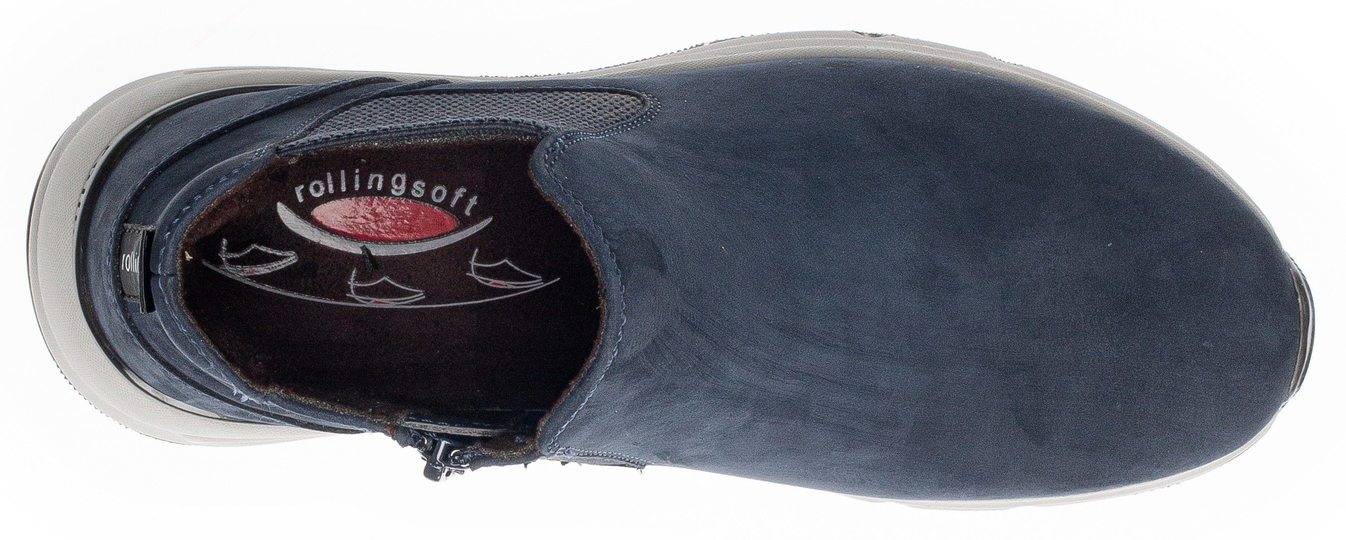 Gabor Rollingsoft Chelsea-boots enkellaarsje, instapschoen, high top sneaker met logo op de hiel