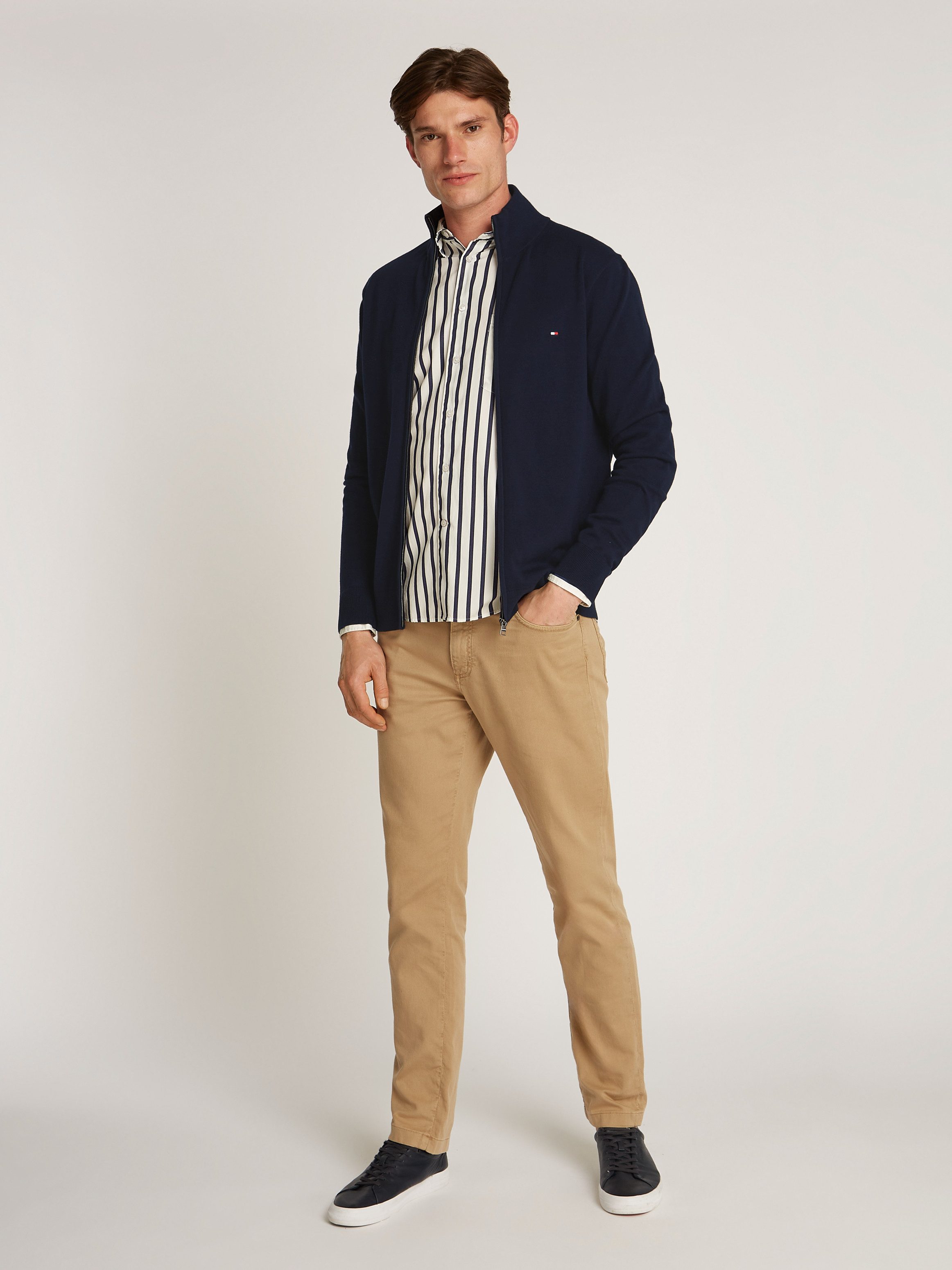 Tommy Hilfiger Vest ESSENTIAL COTTON ZIP THRU