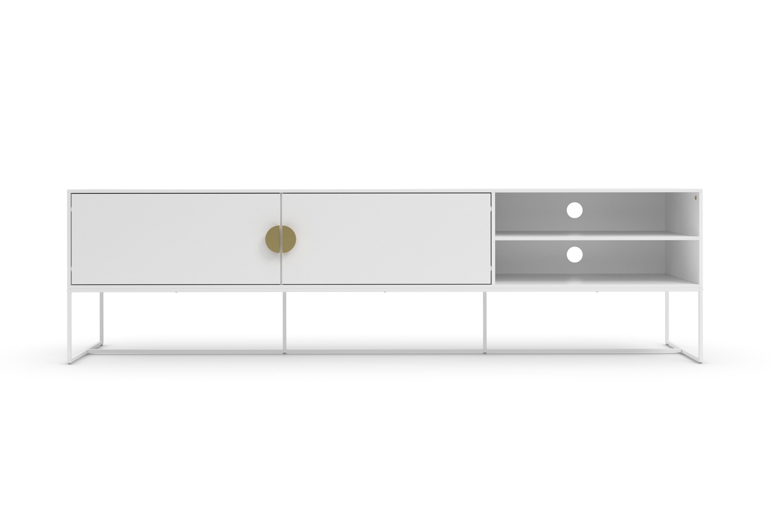 Places of Style Tv-meubel Abito Commode met kabeldoorvoer, inlegplank, breedte 180 cm
